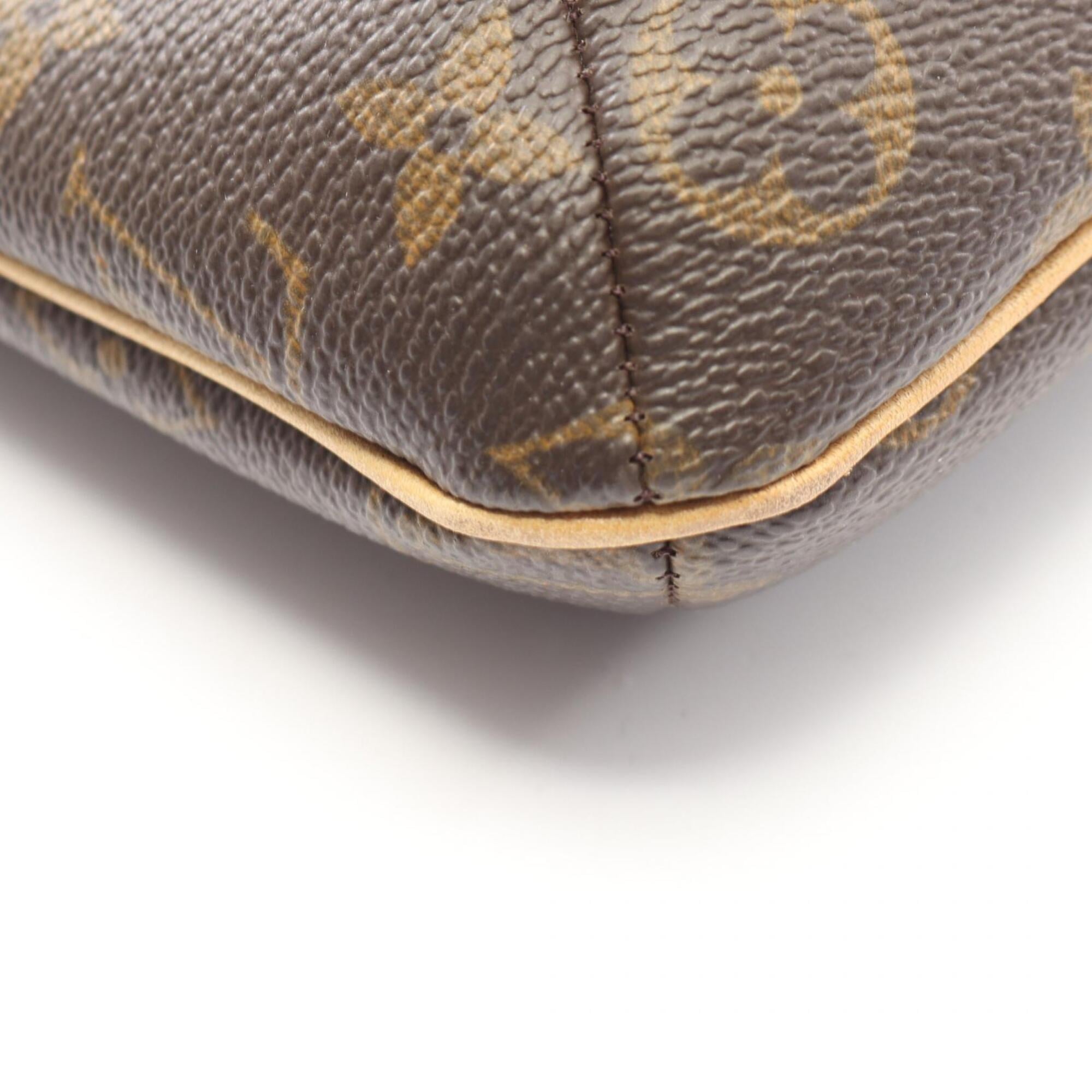 Louis Vuitton Brown Coated Canvas Pvc Monogram Leather Handbag Shoulder Bag (Pre-Owned)