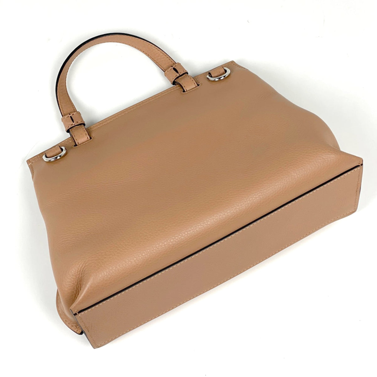 Gucci Beige Leather Bamboo Handbag (Pre-Owned)