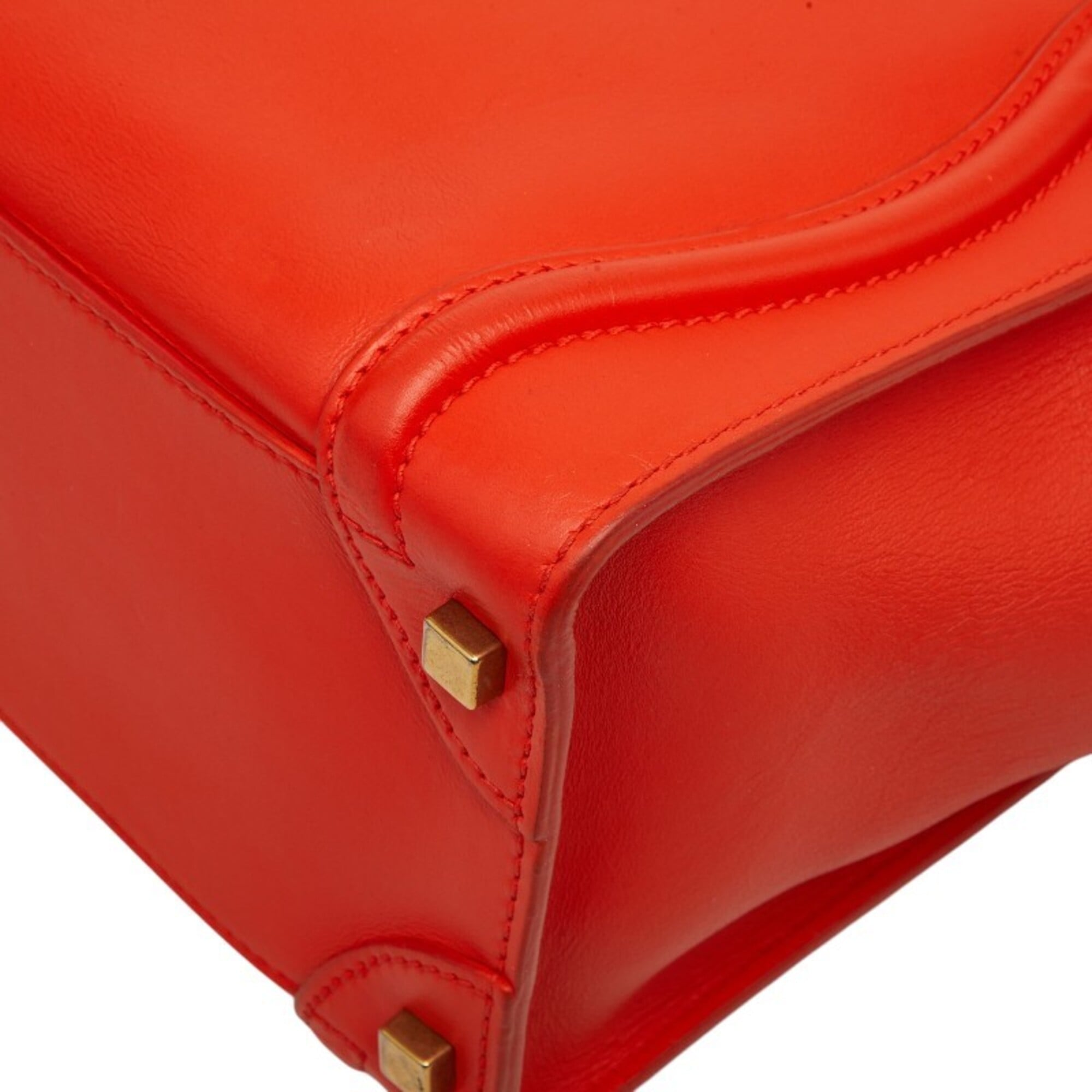Celine Orange Leather Handbag (Pre-Owned)