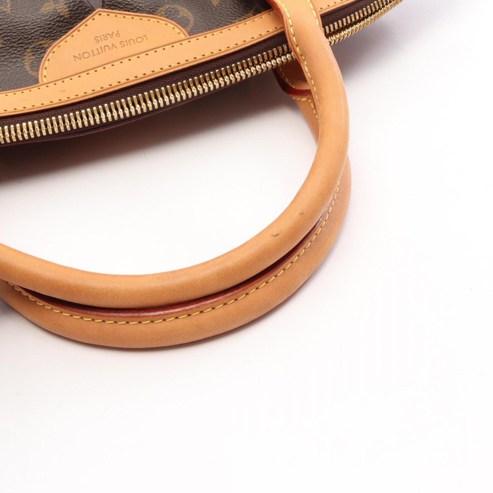 Louis Vuitton Brown Coated Canvas Leather Handbag (Pre-Owned)