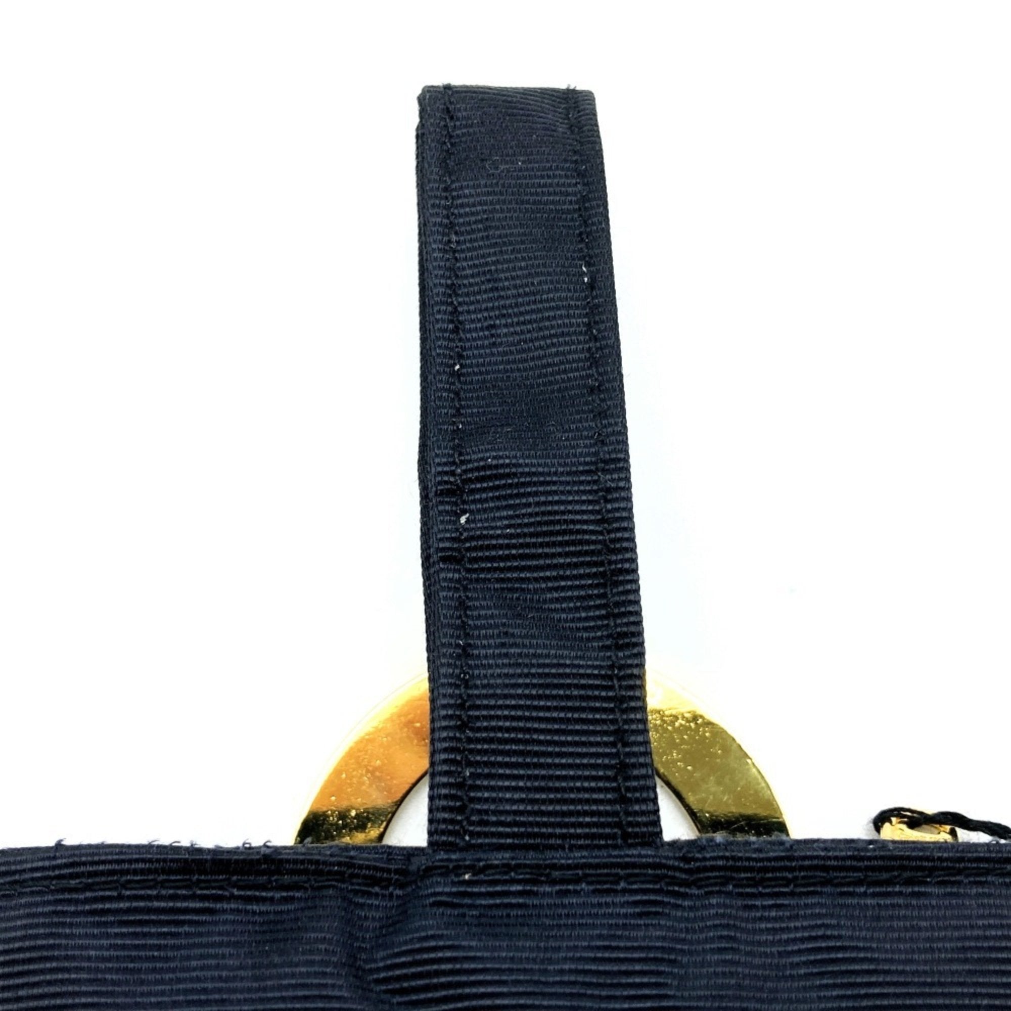 Celine Black Polyester Handbag Vanity Bag (Pre-Owned)