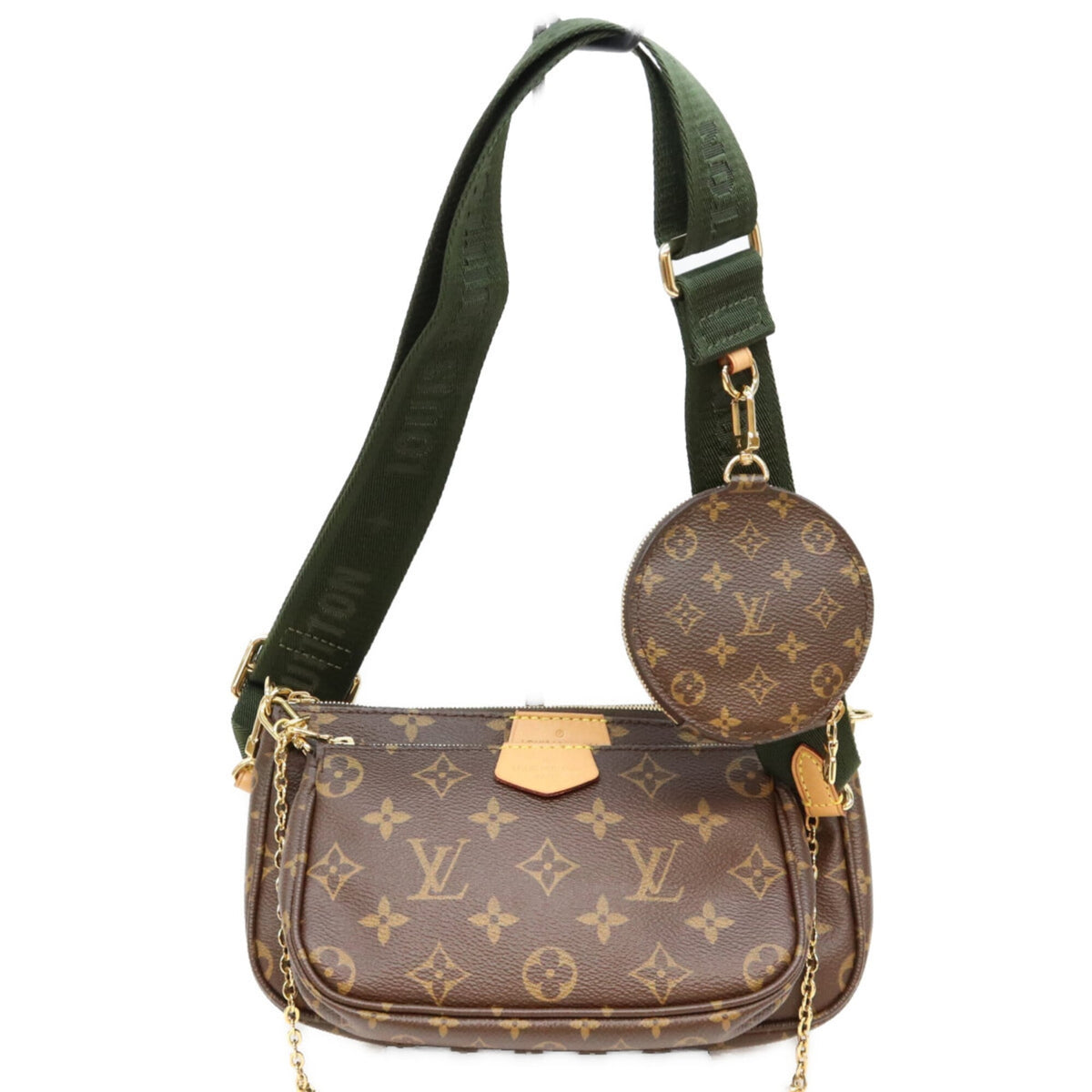 Louis Vuitton Brown Khaki Monogram Shoulder Bag (Pre-Owned)