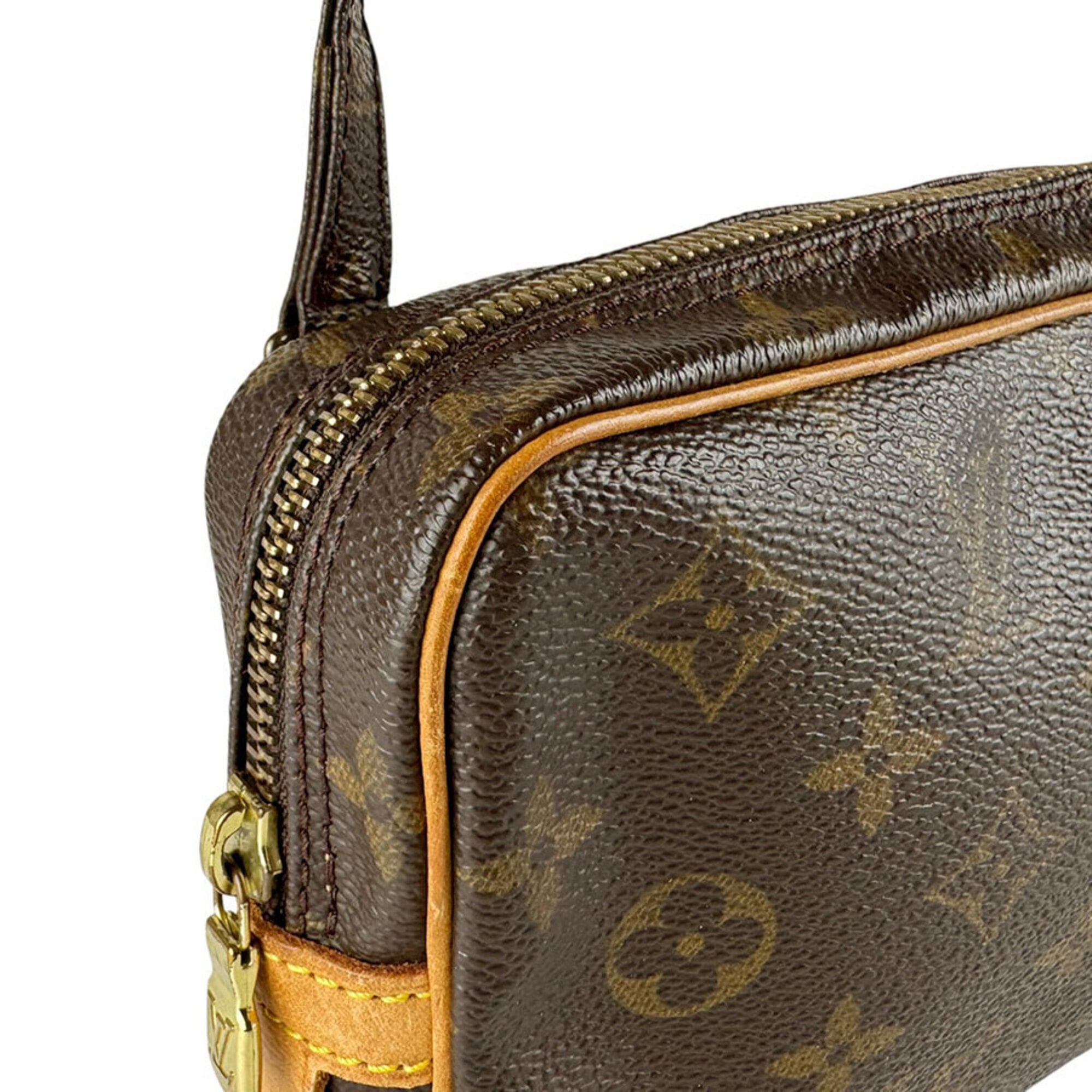 Louis Vuitton Brown Monogram Monogram Pochette Shoulder Bag (Pre-Owned)