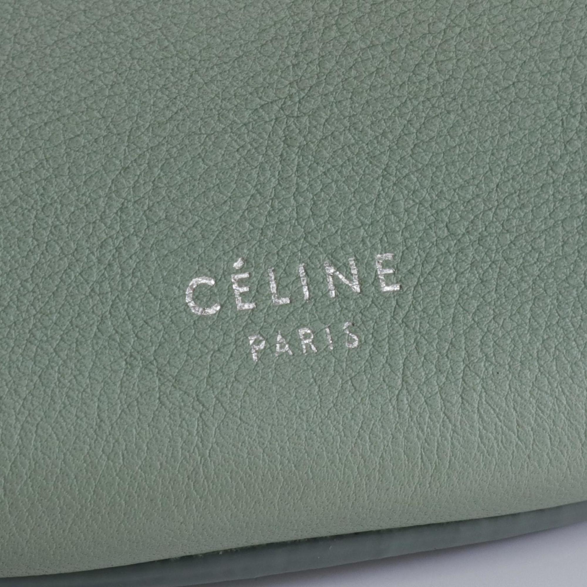 Celine Green Leather Shoulder Bag (Pre-Owned)