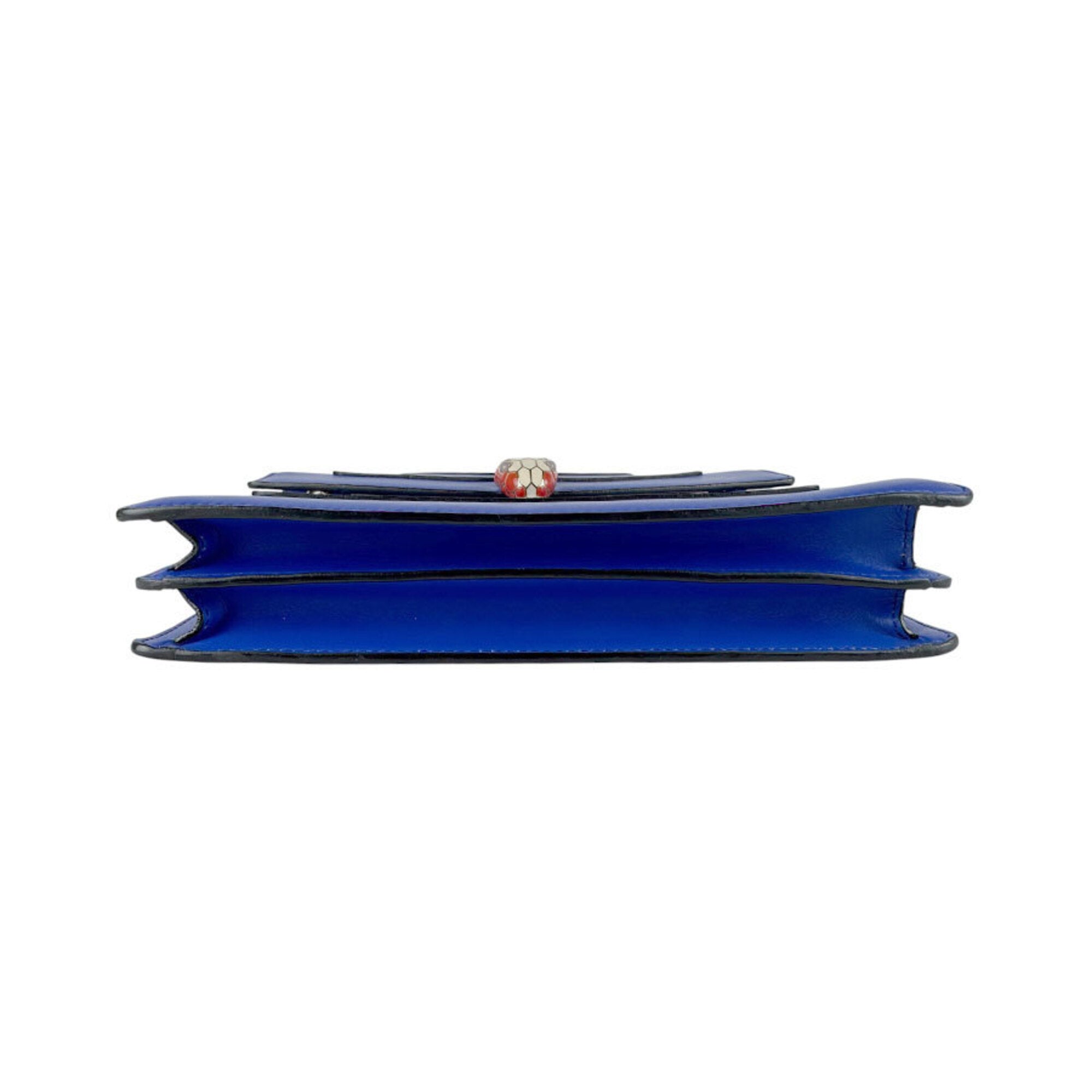 Bvlgari Blue Leather Shoulder Bag (Pre-Owned)