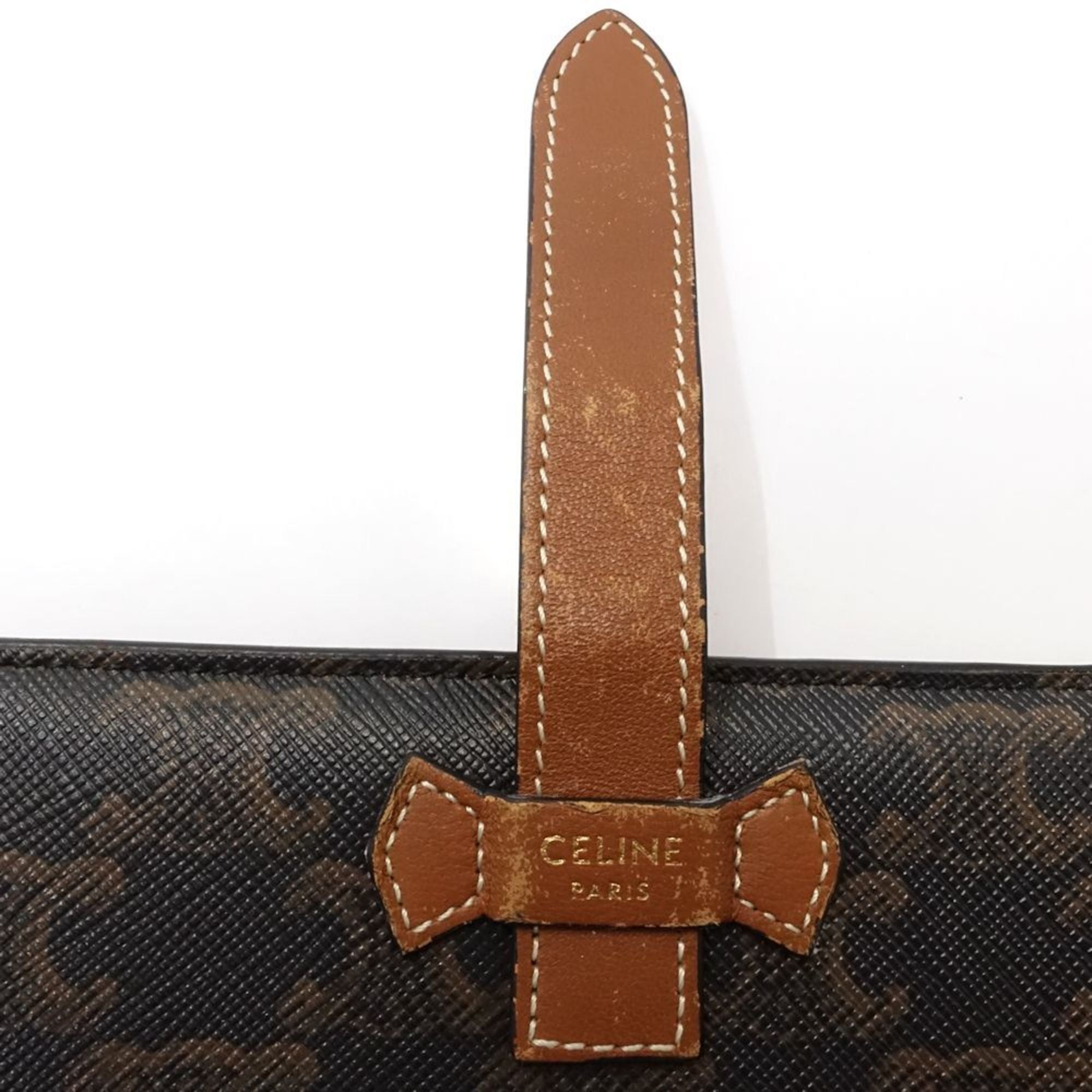 Celine Brown Leather Wallet (Bi-Fold) (Pre-Owned)