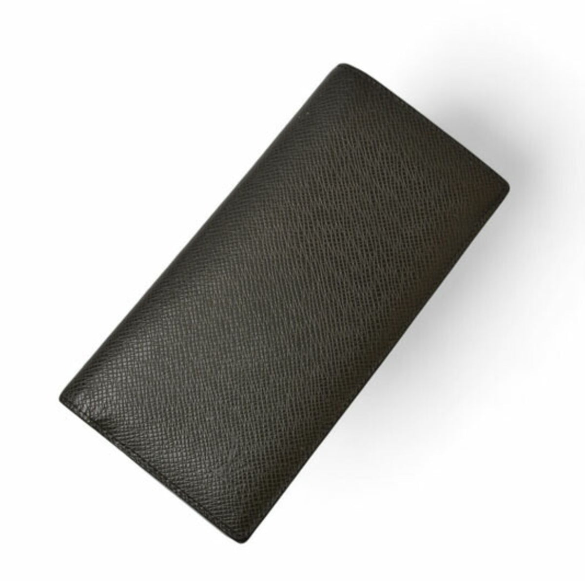 Louis Vuitton Ardoise Navy Leather Long Wallet (Bi-Fold) (Pre-Owned)