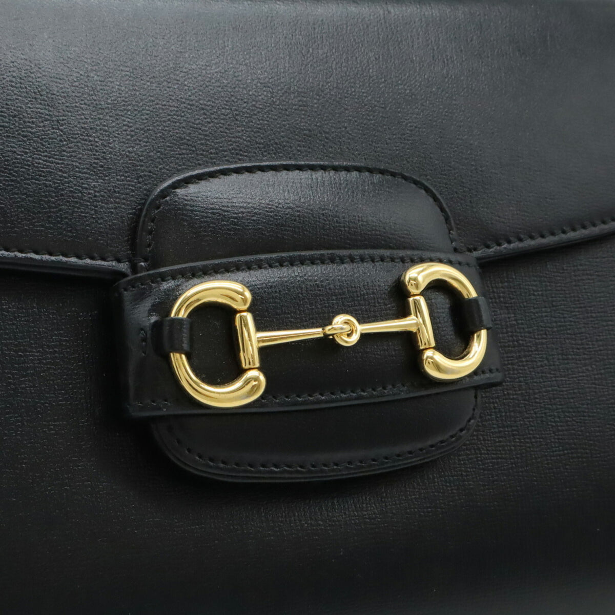 Gucci Black Leather Handbag Shoulder Bag (Pre-Owned)