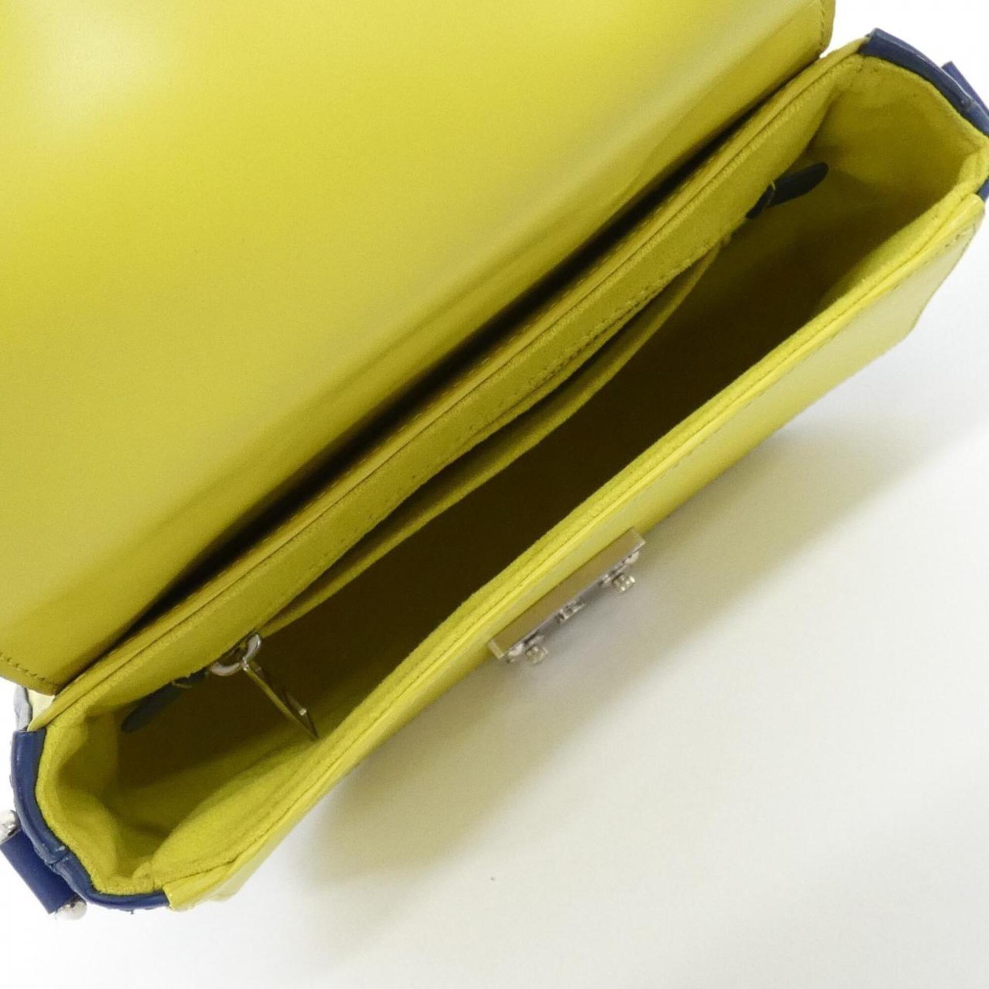 Louis Vuitton Pistache Yellow Leather Handbag (Pre-Owned)