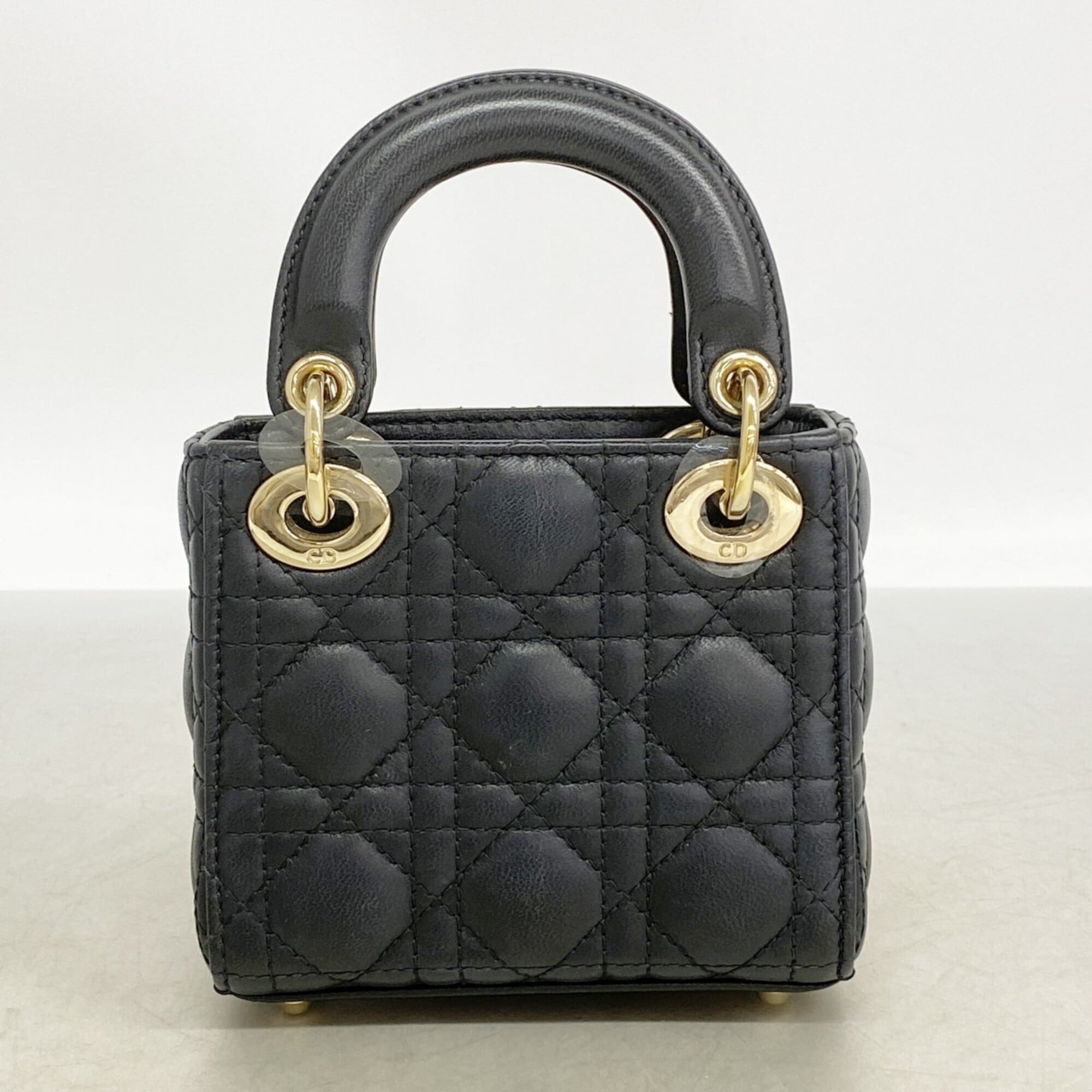 Christian Dior Black Leather Handbag (Pre-Owned)