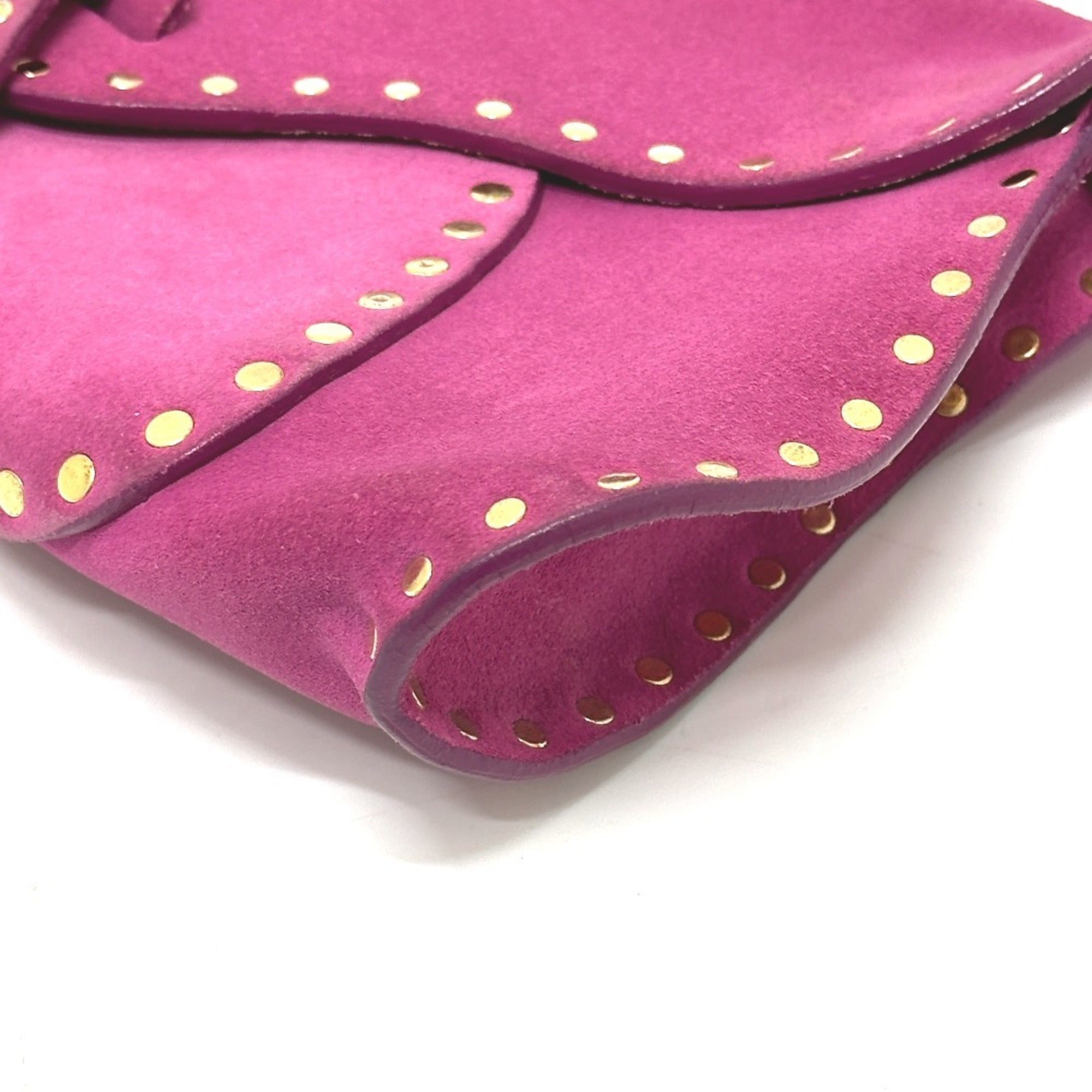 Celine Pink Suede Shoulder Bag (Pre-Owned)
