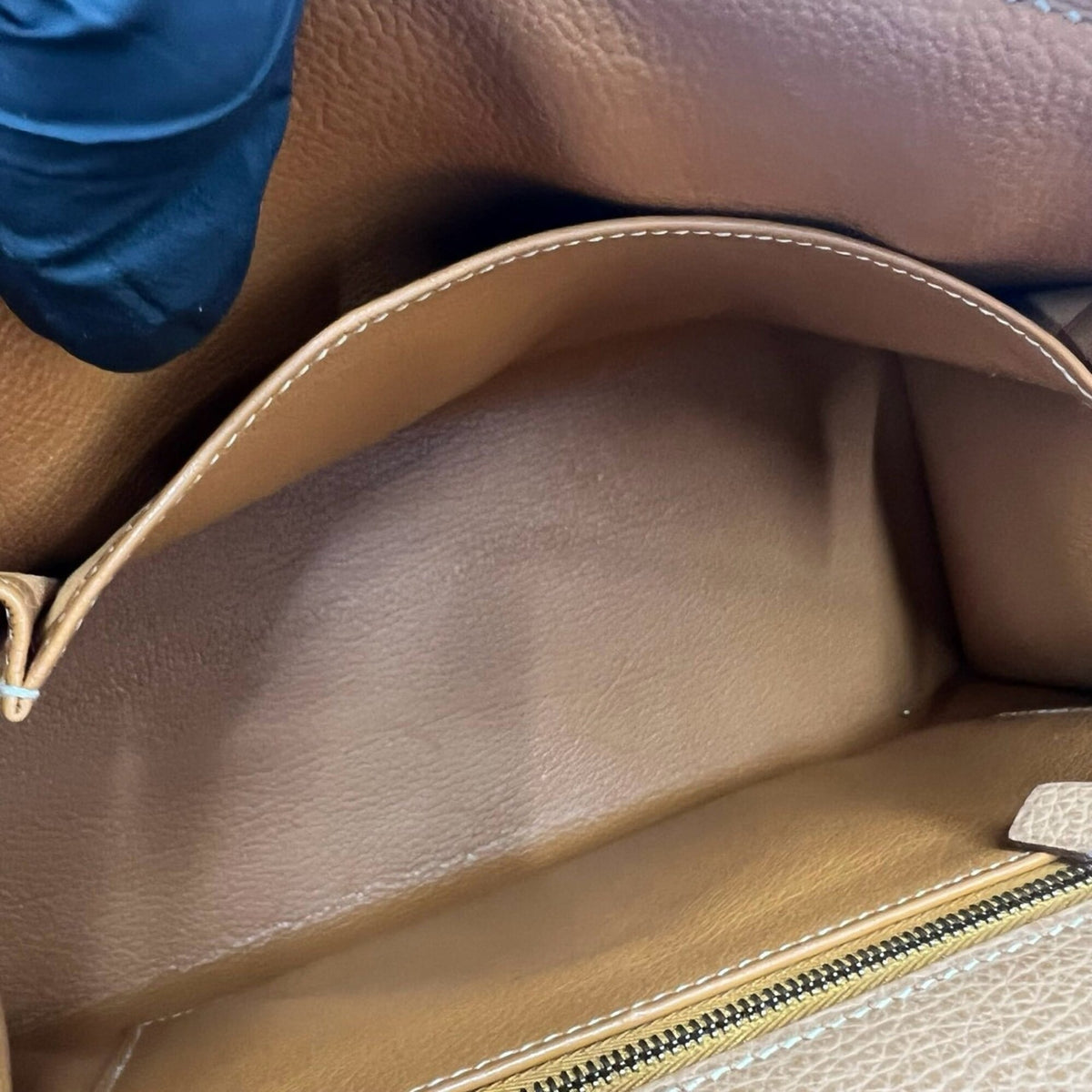 Hermes Brown Vache Liegee Leather Handbag Shoulder Bag (Pre-Owned)