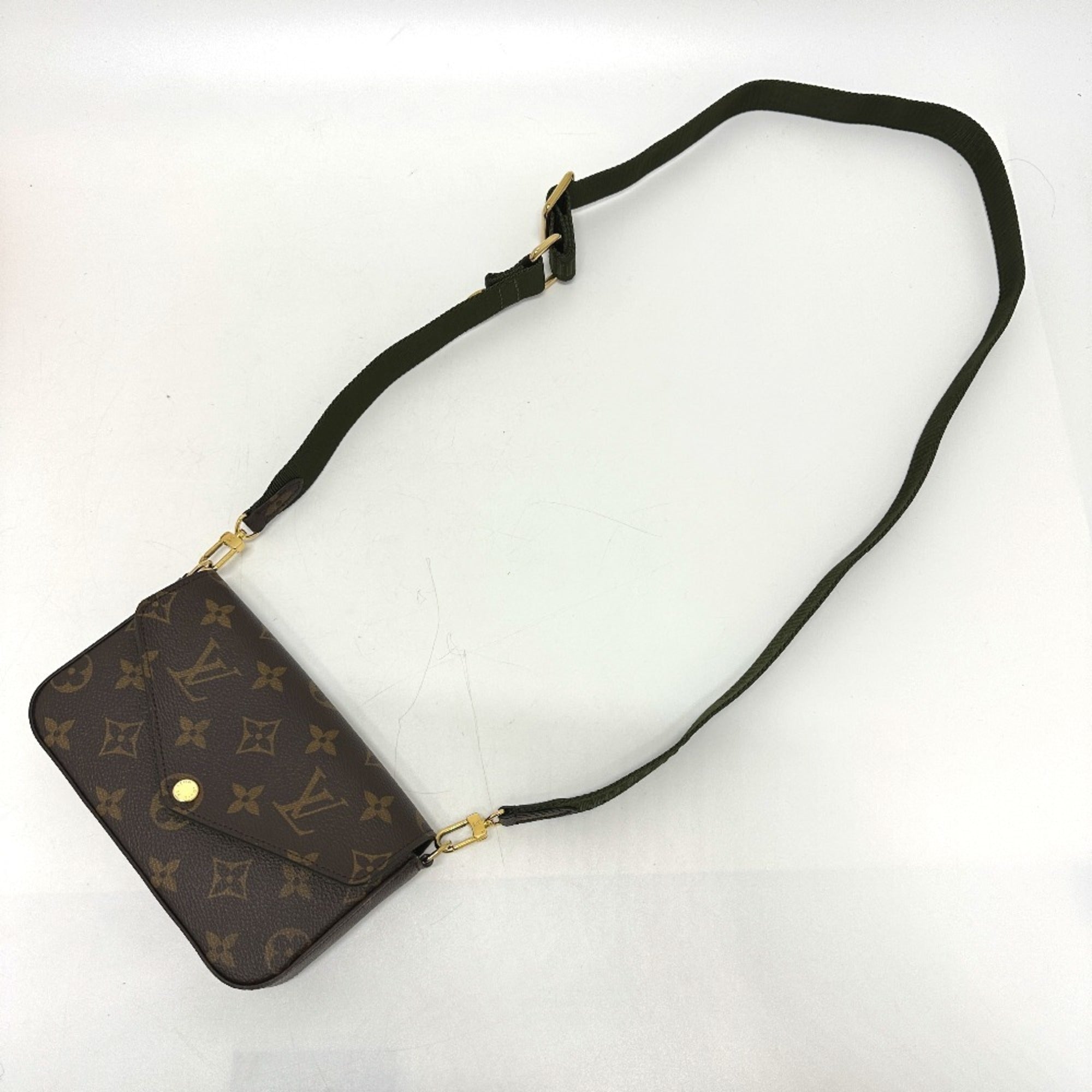 Louis Vuitton Monogram Brown Monogram Pochette Shoulder Bag (Pre-Owned)