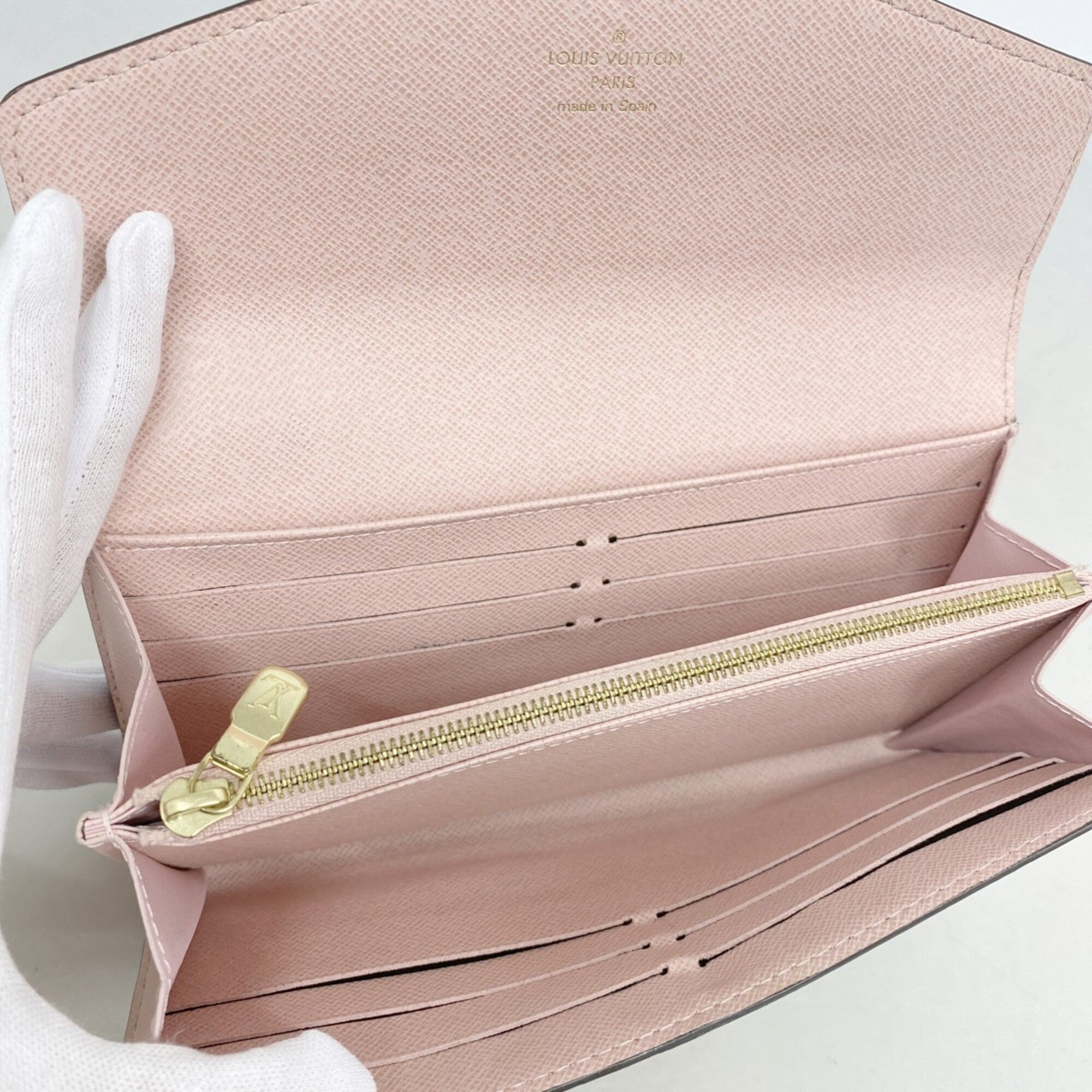 Louis Vuitton Ebene Rose Ballerine Long Wallet (Bi-Fold) (Pre-Owned)