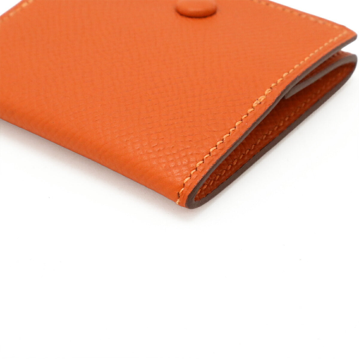 Hermes Orange Epsom Leather Coin Purse/Coin Case (Pre-Owned)