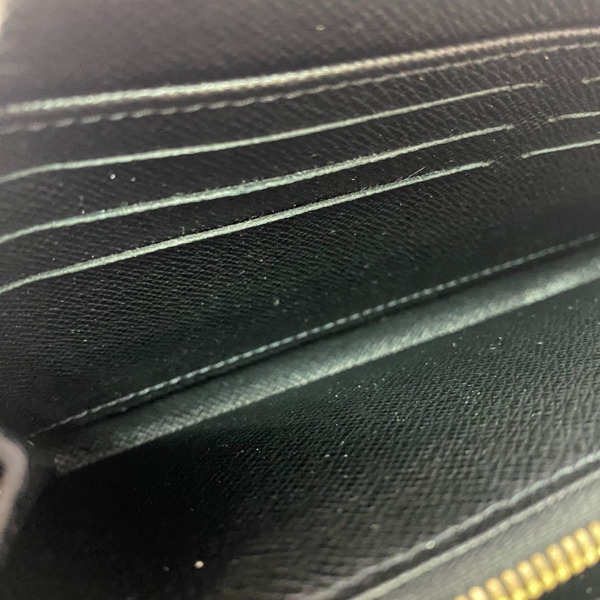 Louis Vuitton Brown Leather Long Wallet (Bi-Fold) (Pre-Owned)