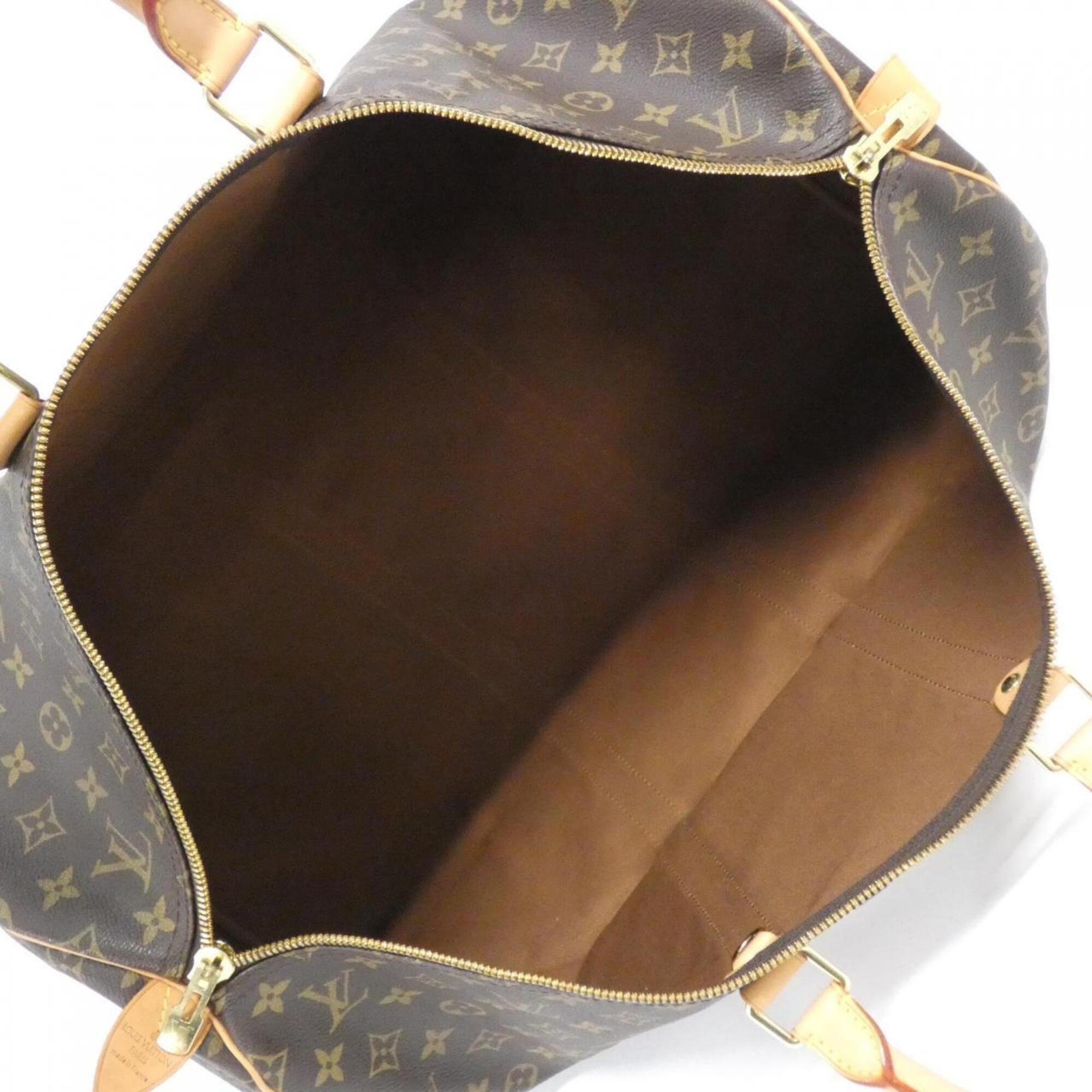 Louis Vuitton Brown Coated Canvas Boston Bag (Pre-Owned)