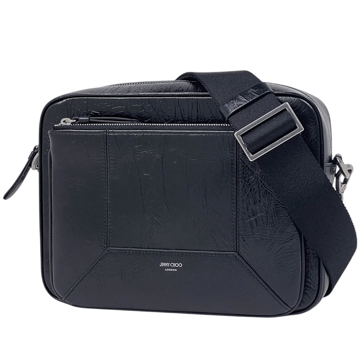 Jimmy Choo Black Leather Shoulder Bag (Pre-Owned)