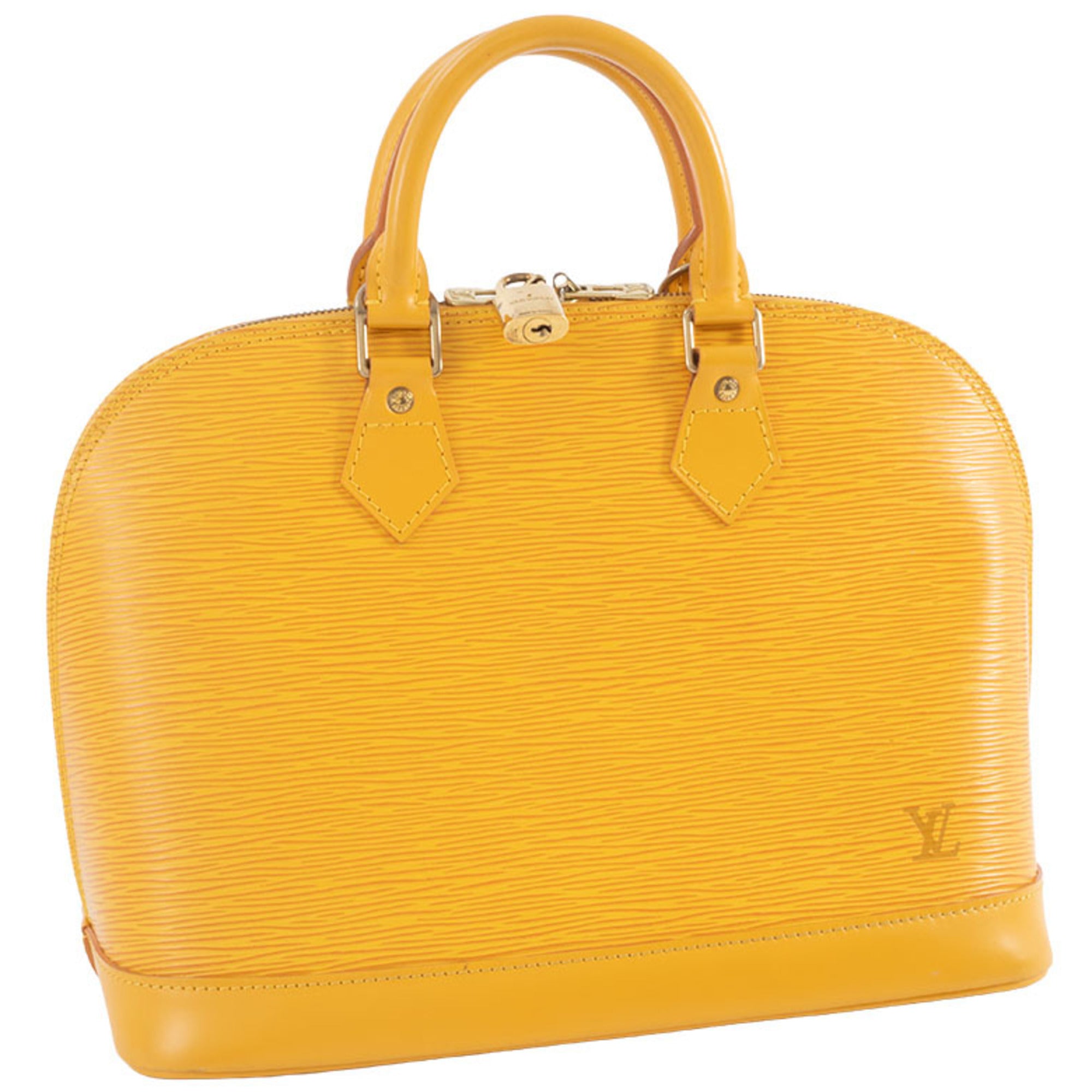 Louis Vuitton Yellow Epi Leather Handbag (Pre-Owned)