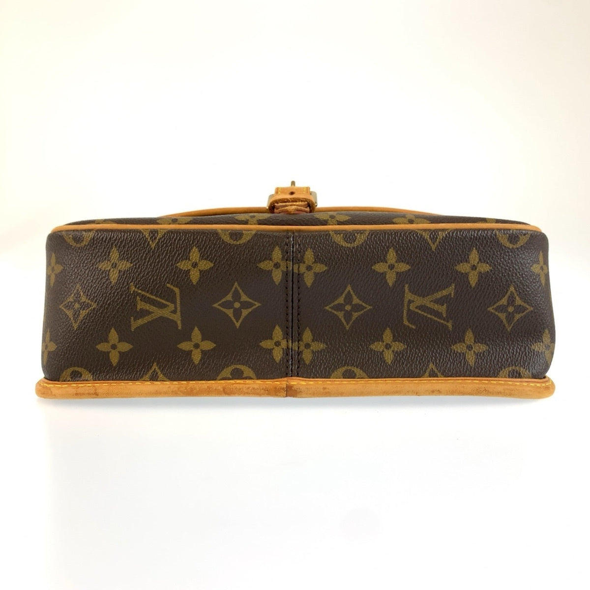 Louis Vuitton Brown Pvc Leather Messenger Bag Shoulder Bag (Pre-Owned)