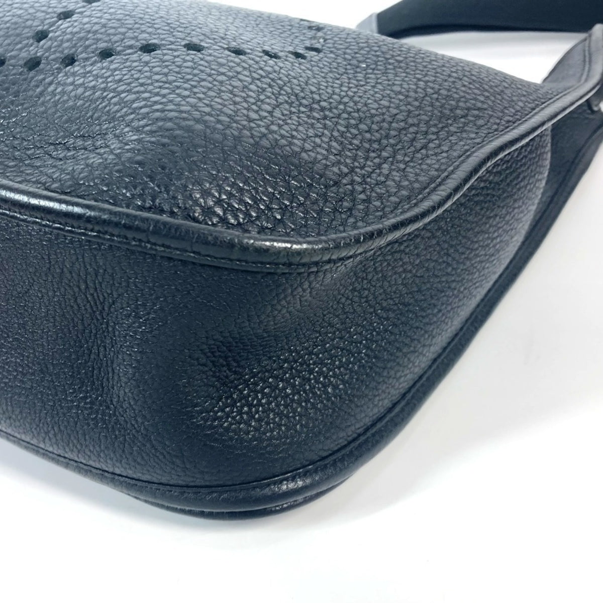 Hermes Black Taurillon Clemence Leather Shoulder Bag (Pre-Owned)