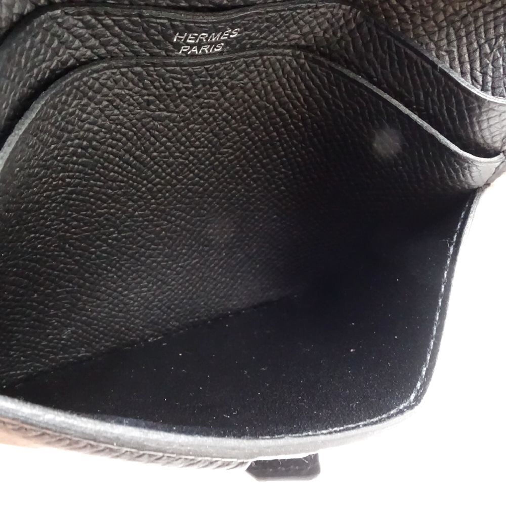 Hermes Black Epsom Leather Wallet (Bi-Fold) (Pre-Owned)