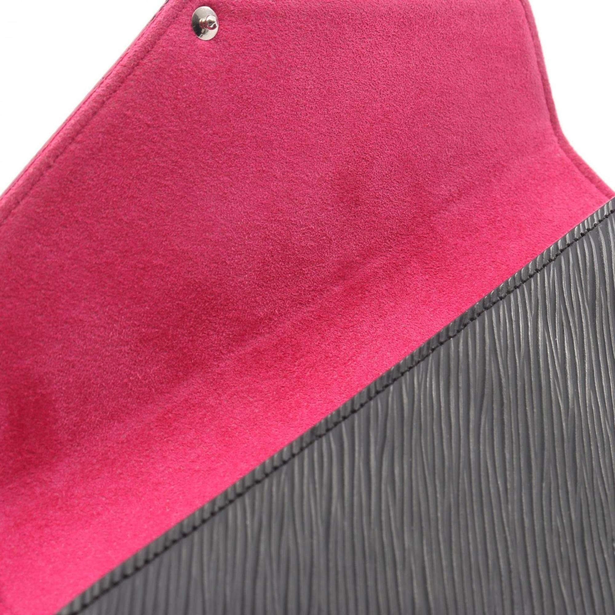 Louis Vuitton Black Hot Pink Noir Pink Leather Shoulder Bag (Pre-Owned)