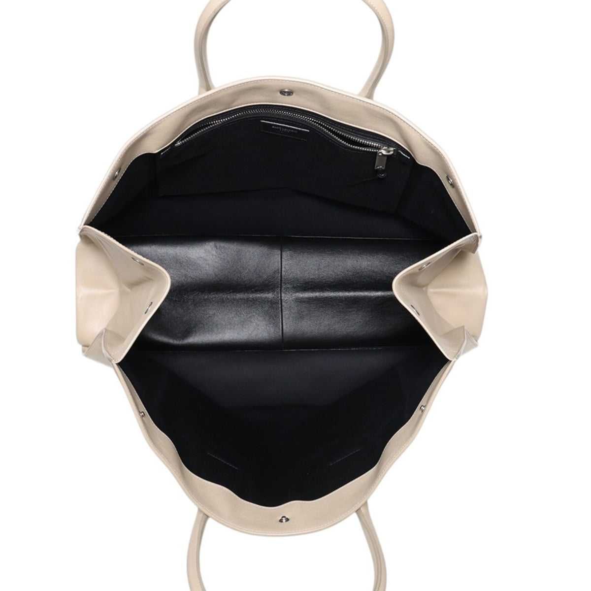 Saint Laurent Beige Leather Handbag Tote Bag (Pre-Owned)