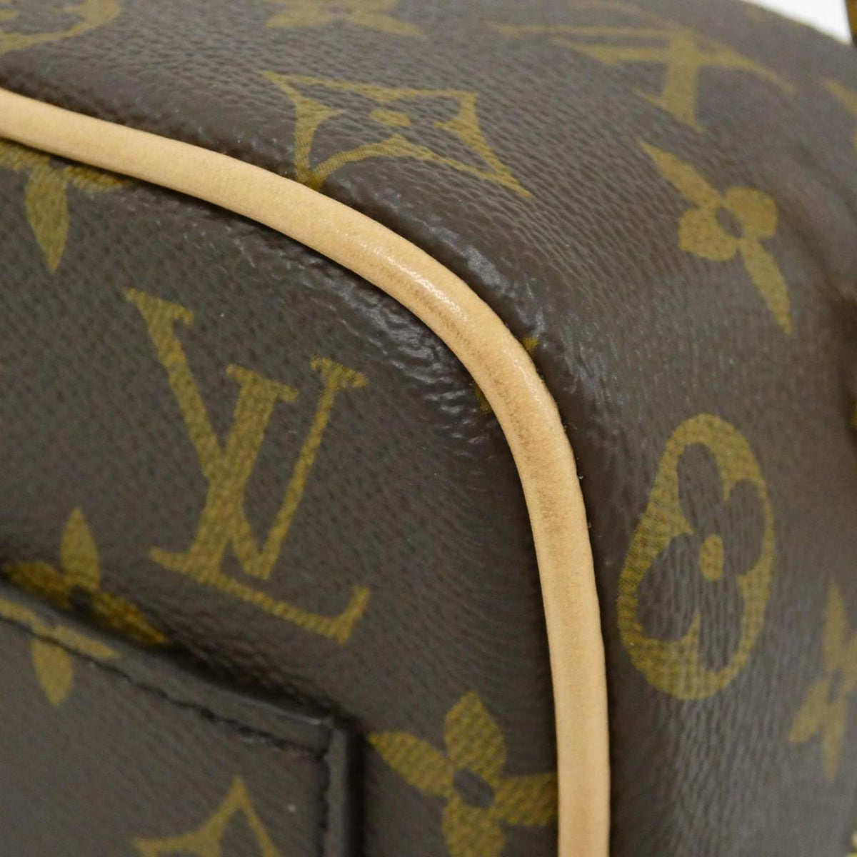 Louis Vuitton Marron Coated Canvas Shoulder Bag (Pre-Owned)