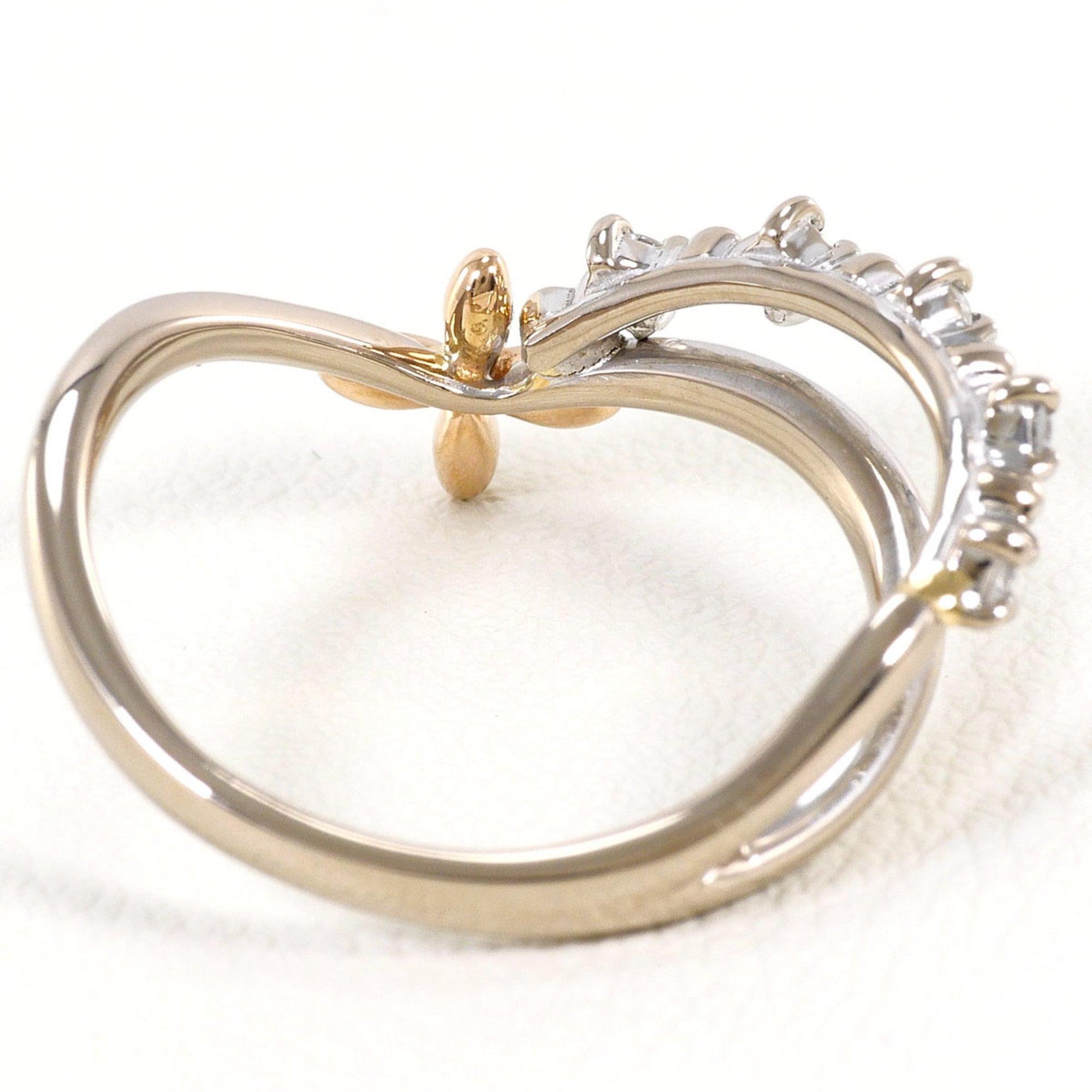 Unbranded Pink Gold White Gold Pink Gold (18K) White Gold (18K) Band Ring (Pre-Owned)