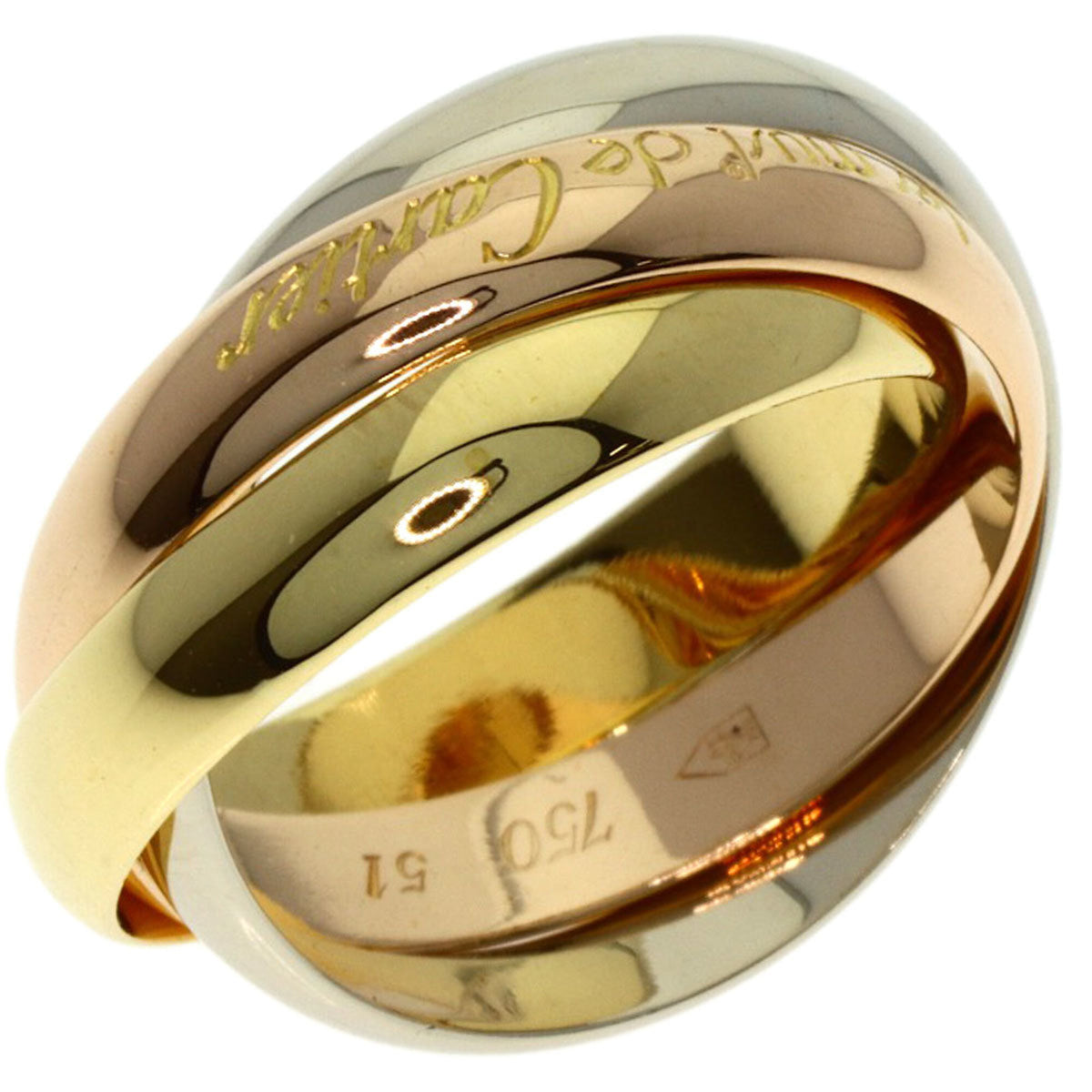Cartier Yellow Gold (18K) Pink Gold (18K) White Gold (18K) Band Ring (Pre-Owned)