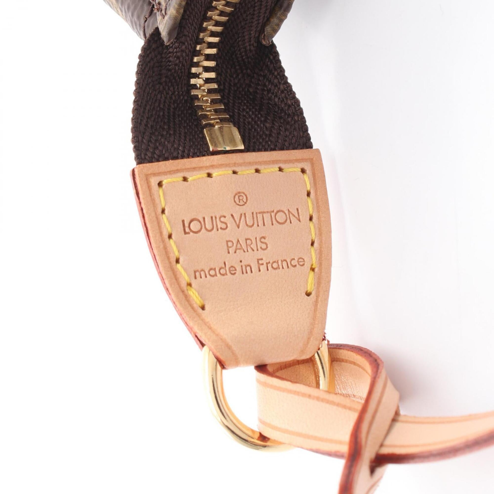 Louis Vuitton Brown Monogram Coated Canvas Leather Handbag (Pre-Owned)