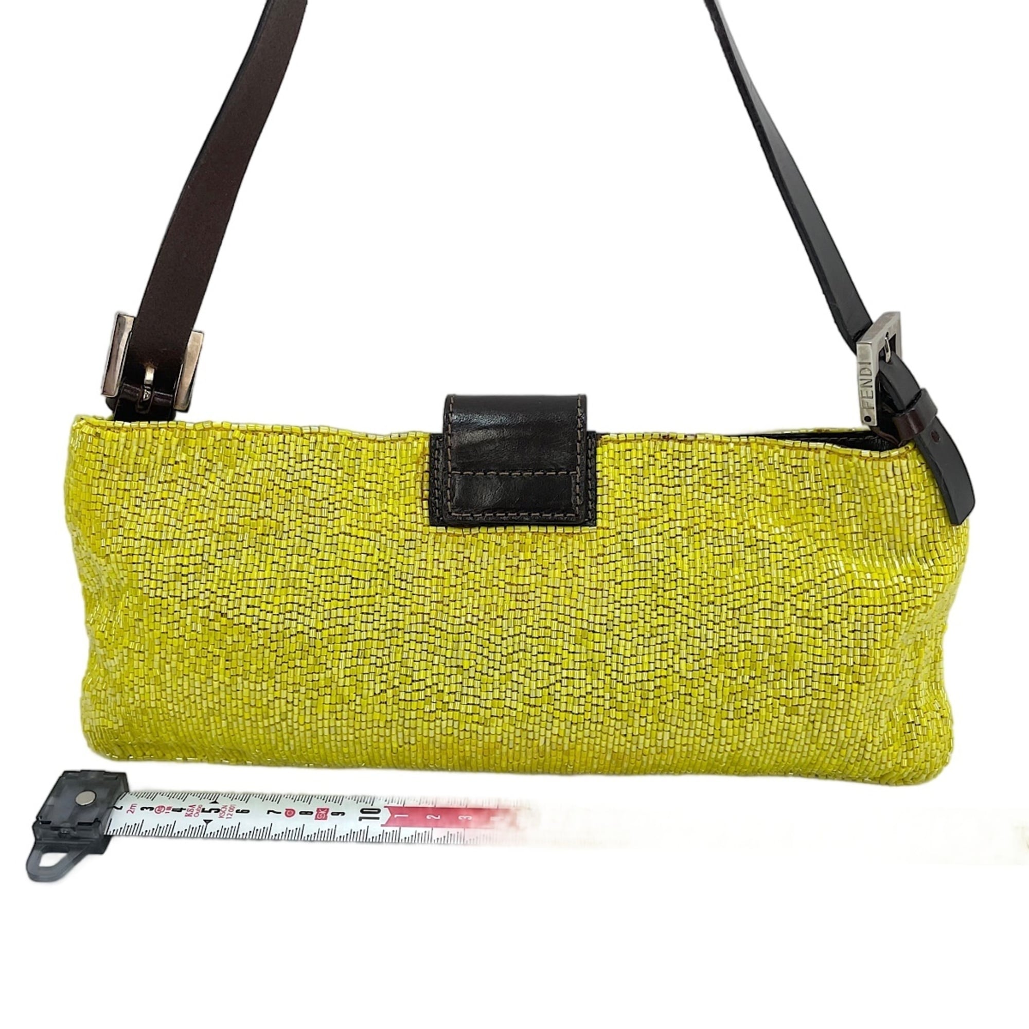 Fendi Yellow Beads Shoulder Bag (Pre-Owned)