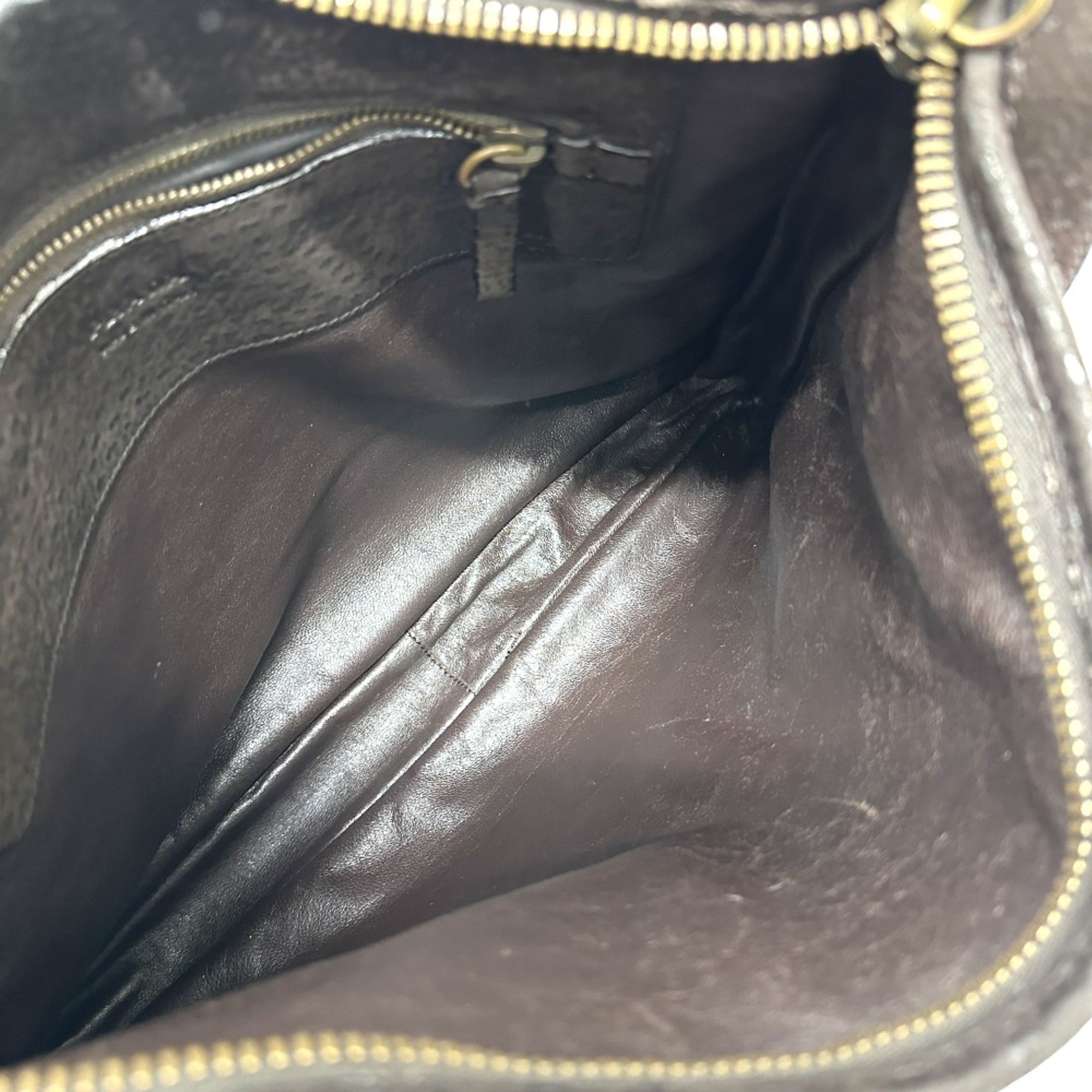 Prada Brown Leather Shoulder Bag (Pre-Owned)