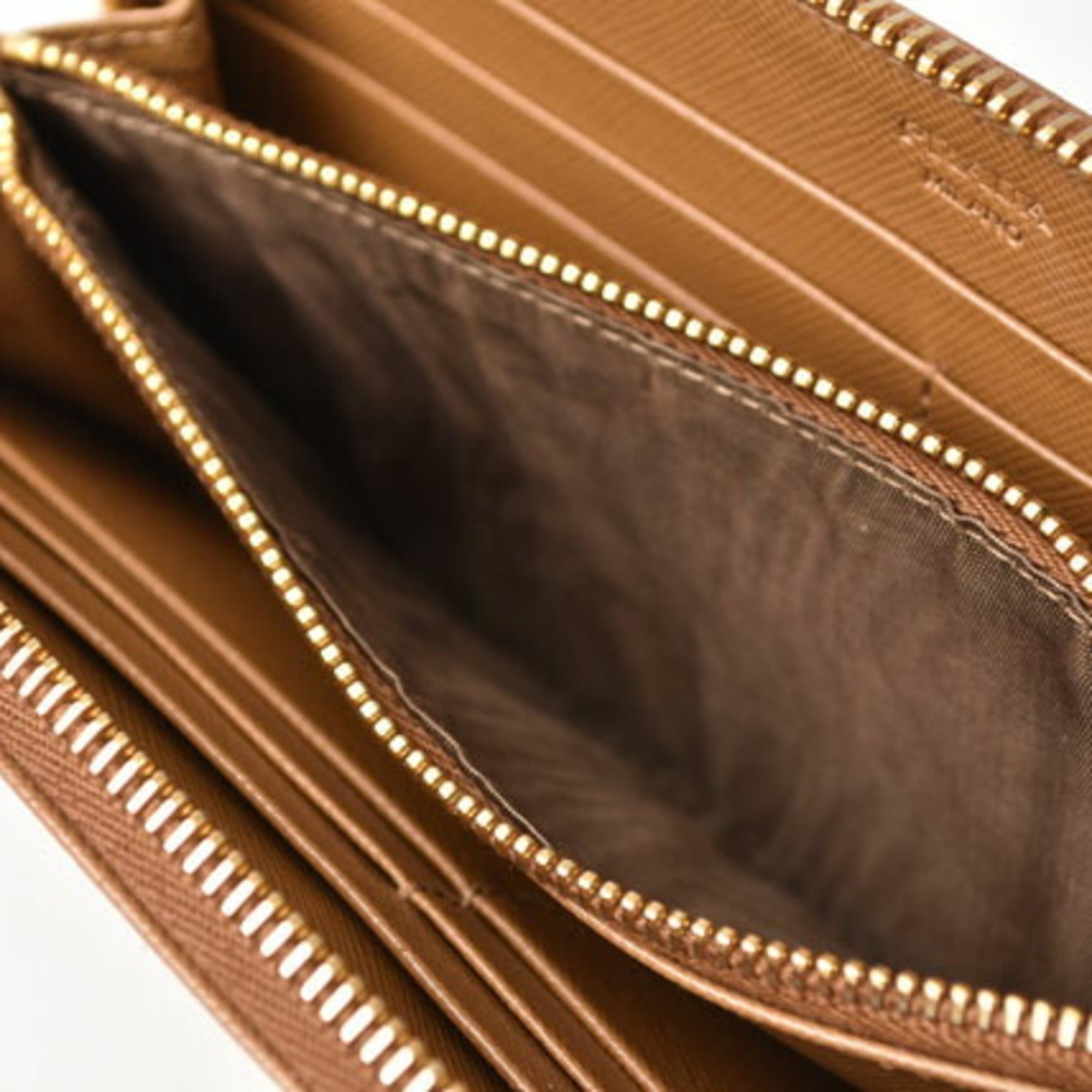 Prada Brown Saffiano Metal Wallet (Bi-Fold) (Pre-Owned)