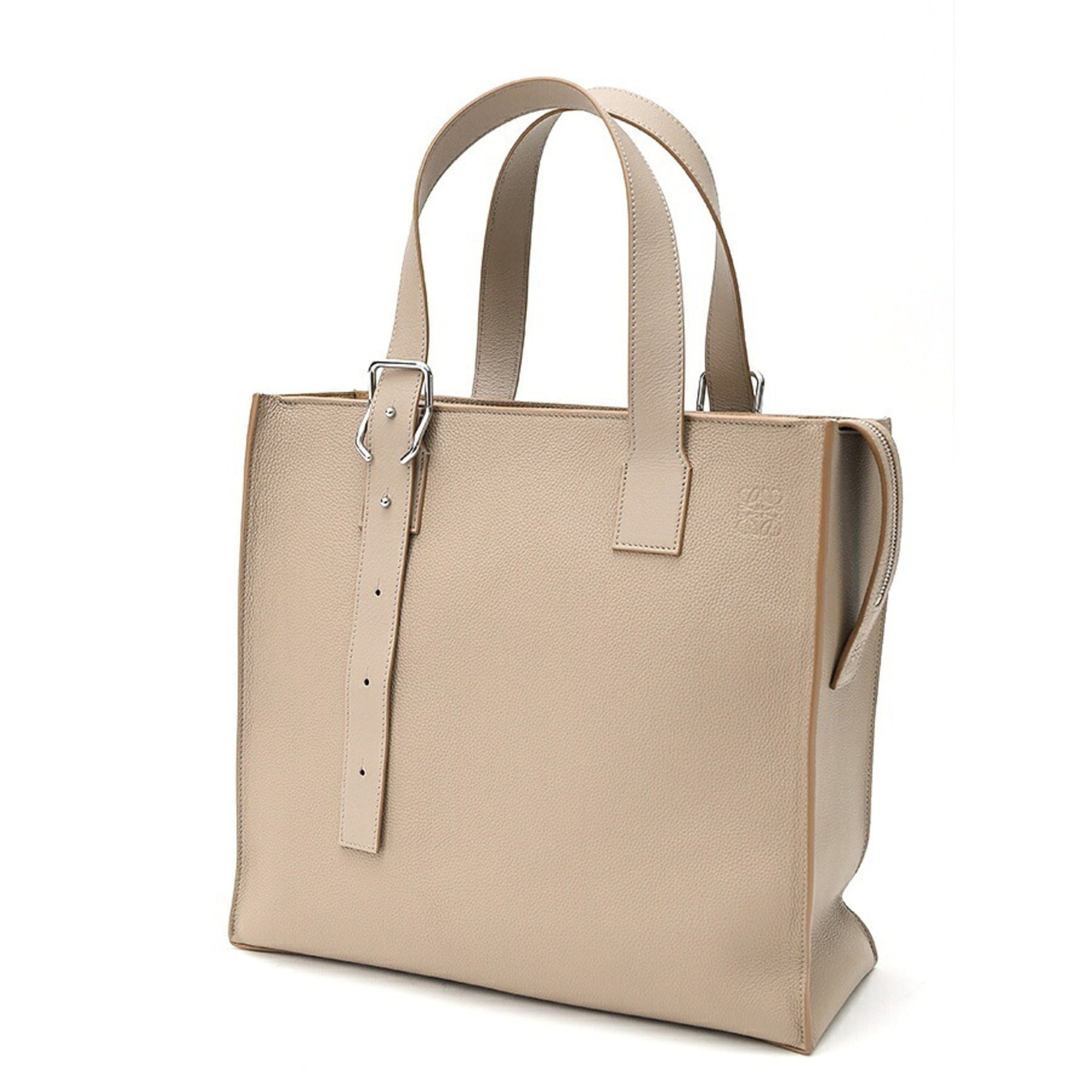 Loewe Grayish Leather Tote Bag (Pre-Owned)