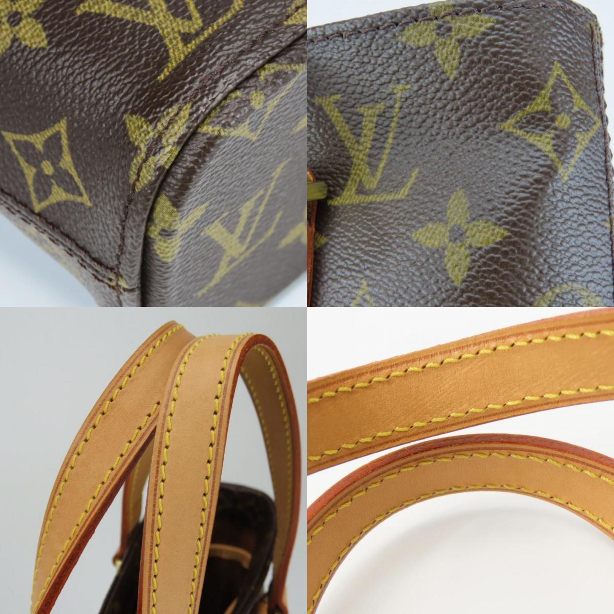 Louis Vuitton Brown Monogram Leather Handbag (Pre-Owned)