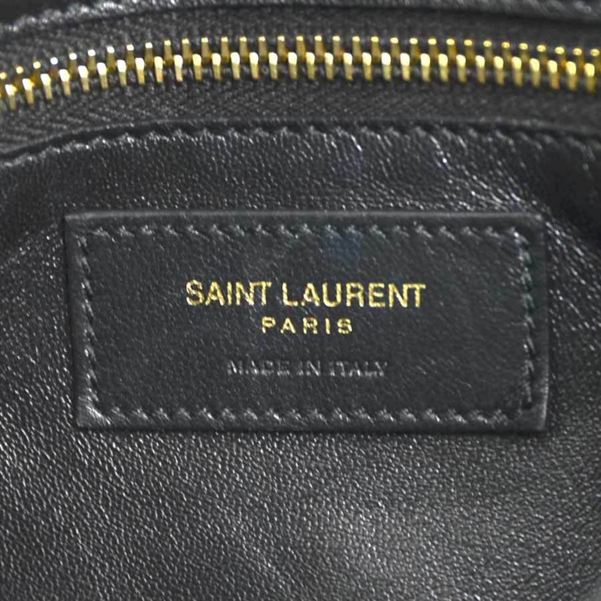Saint Laurent Black Leather Shoulder Bag (Pre-Owned)