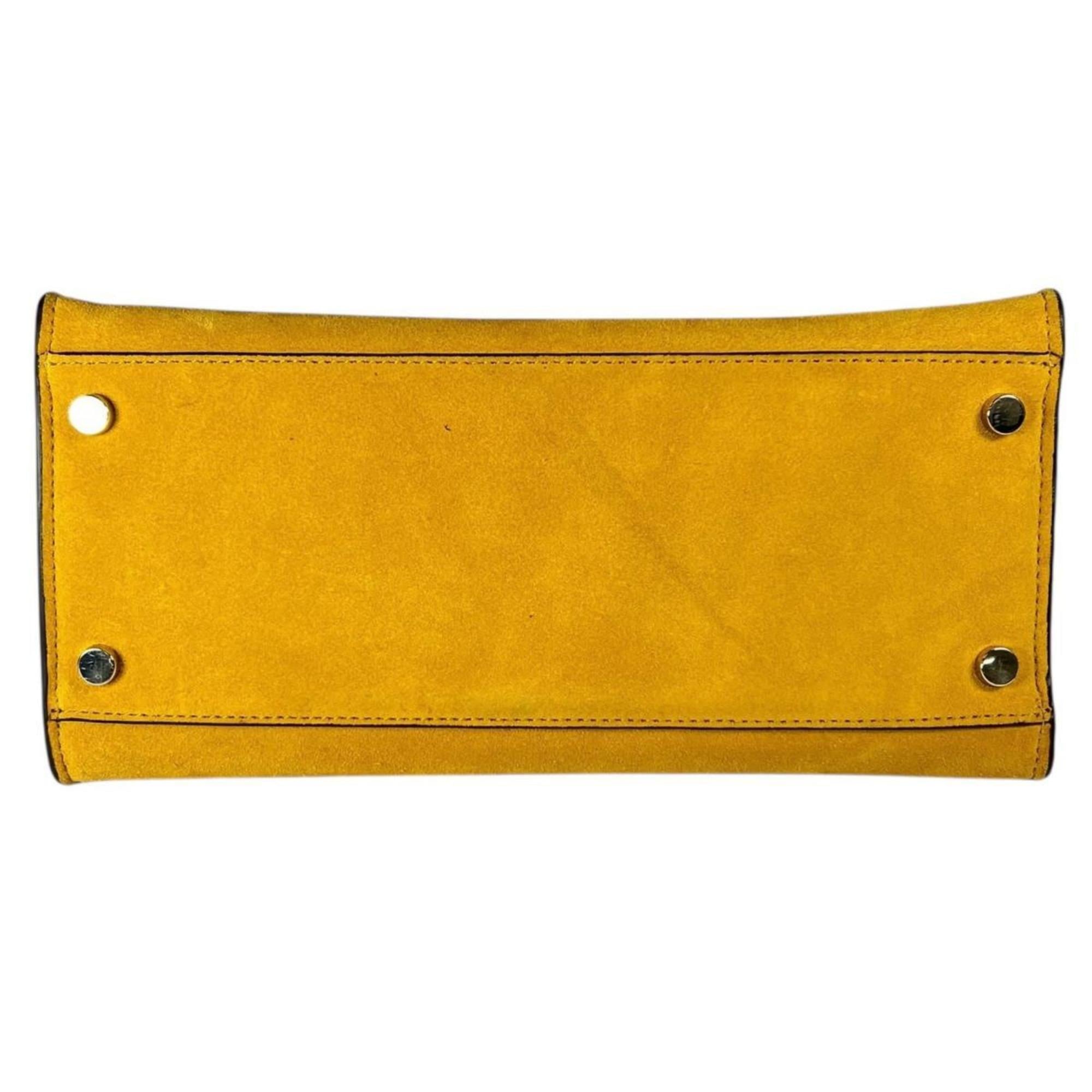 Kate Spade Yellow Suede Leather Handbag Shoulder Bag (Pre-Owned)