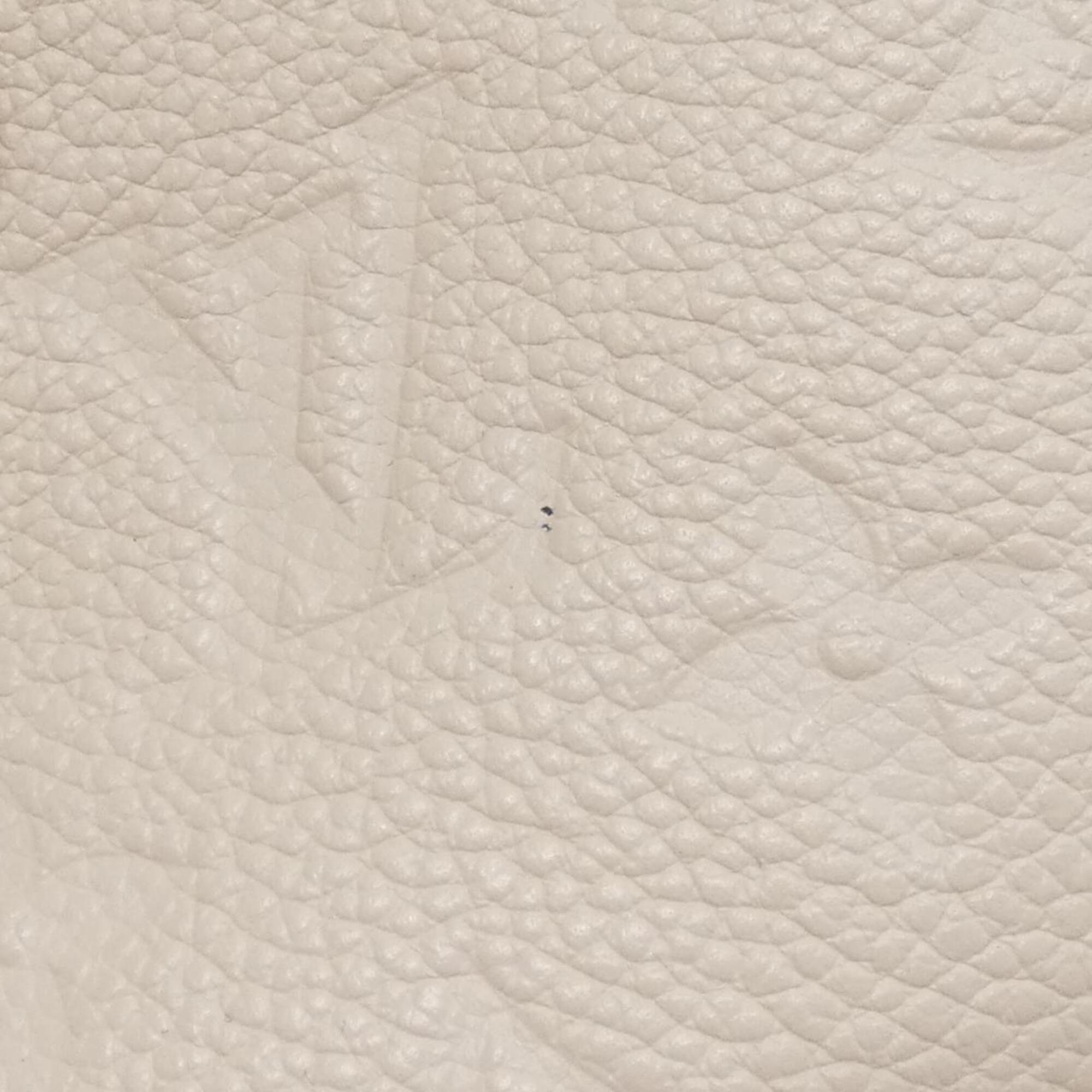 Louis Vuitton Cream Leather Backpack (Pre-Owned)