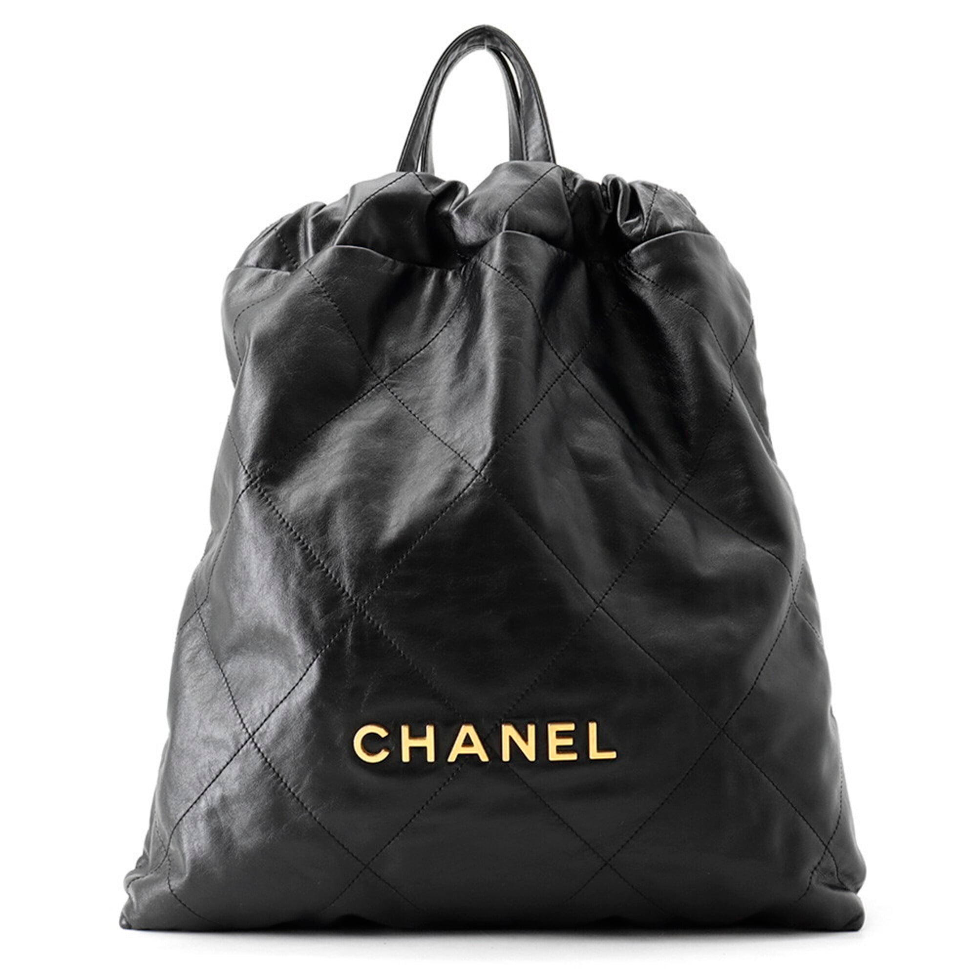 Chanel Black Leather Backpack (Pre-Owned)