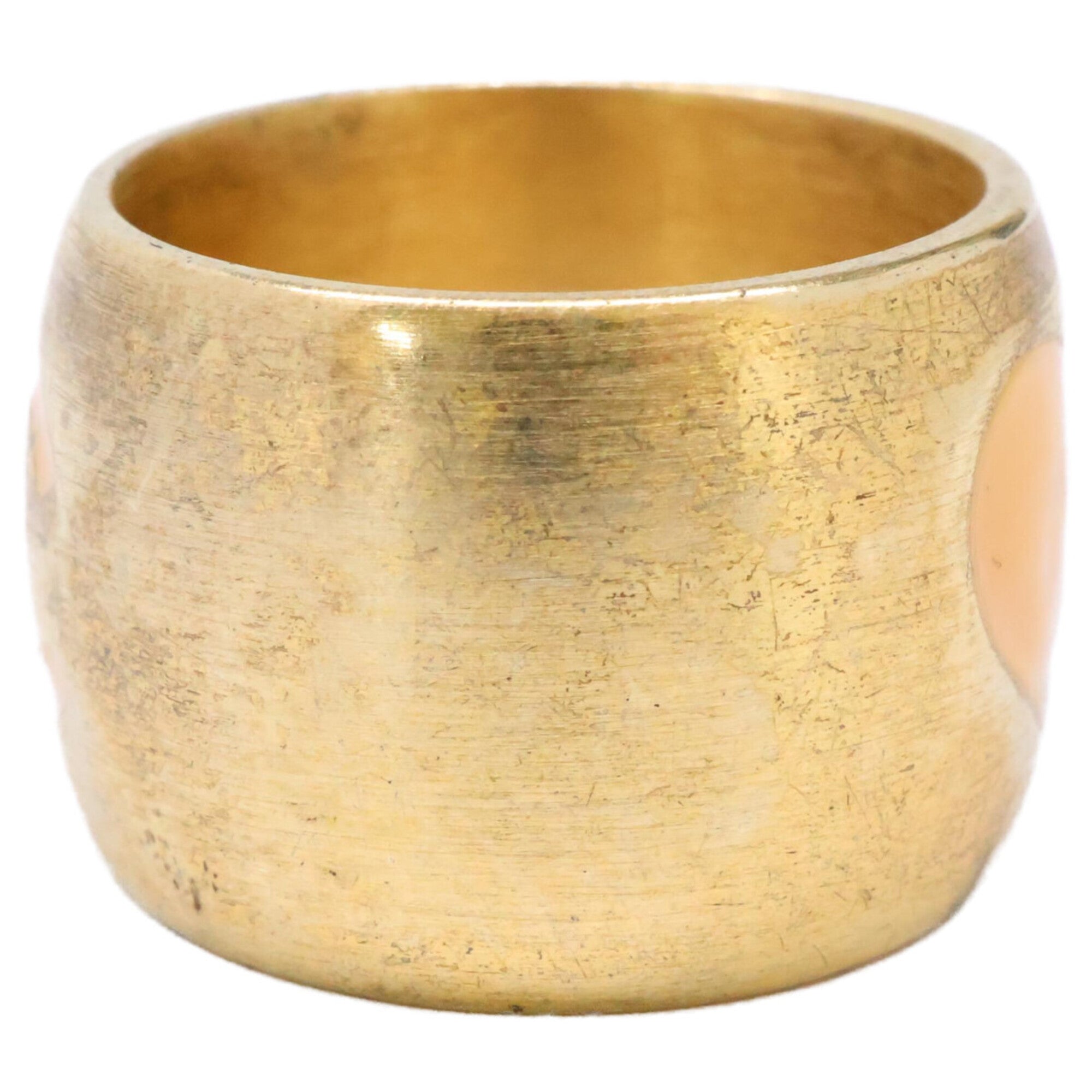 Chanel Gold Metal Band Ring (Pre-Owned)