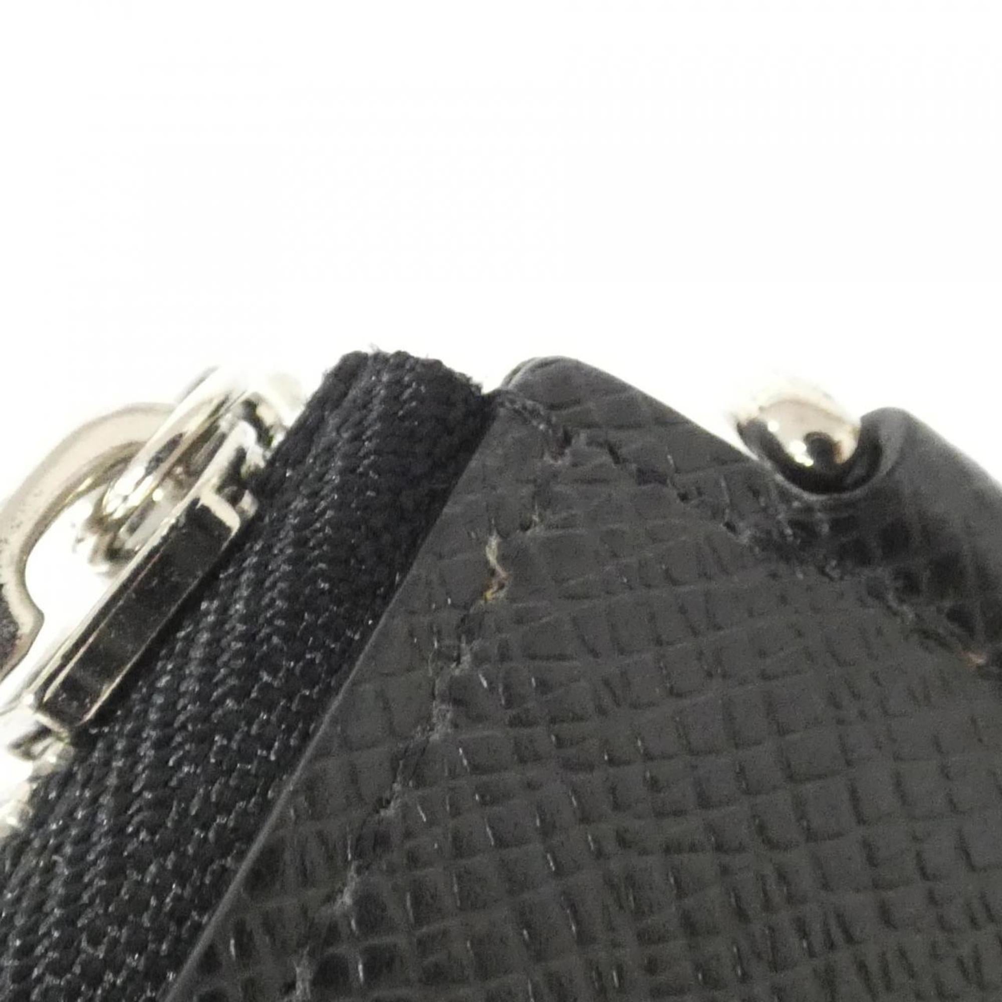 Louis Vuitton Black Taiga Leather Leather Long Wallet (Bi-Fold) (Pre-Owned)