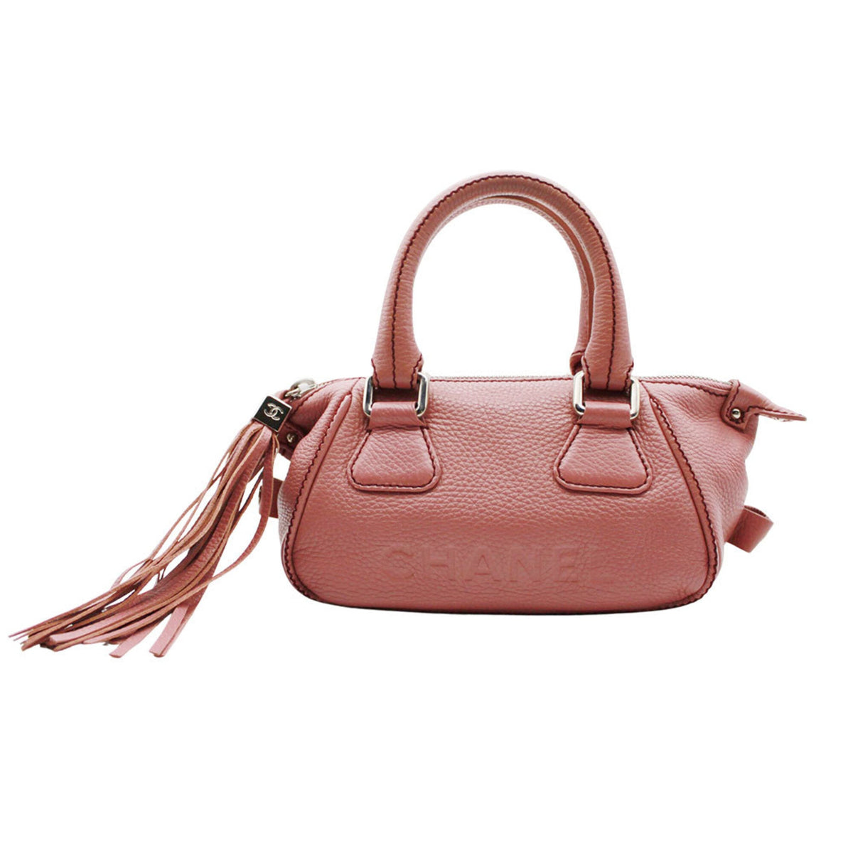 Chanel Pink Leather Handbag (Pre-Owned)