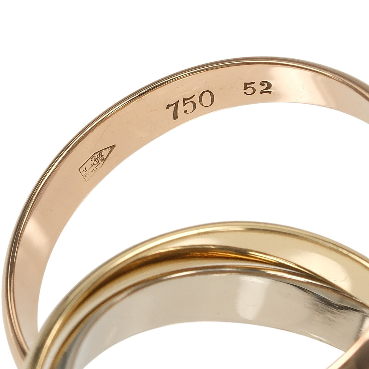 Cartier Trinity Yellow Gold (18K) Pink Gold (18K) White Gold (18K) Band Ring (Pre-Owned)