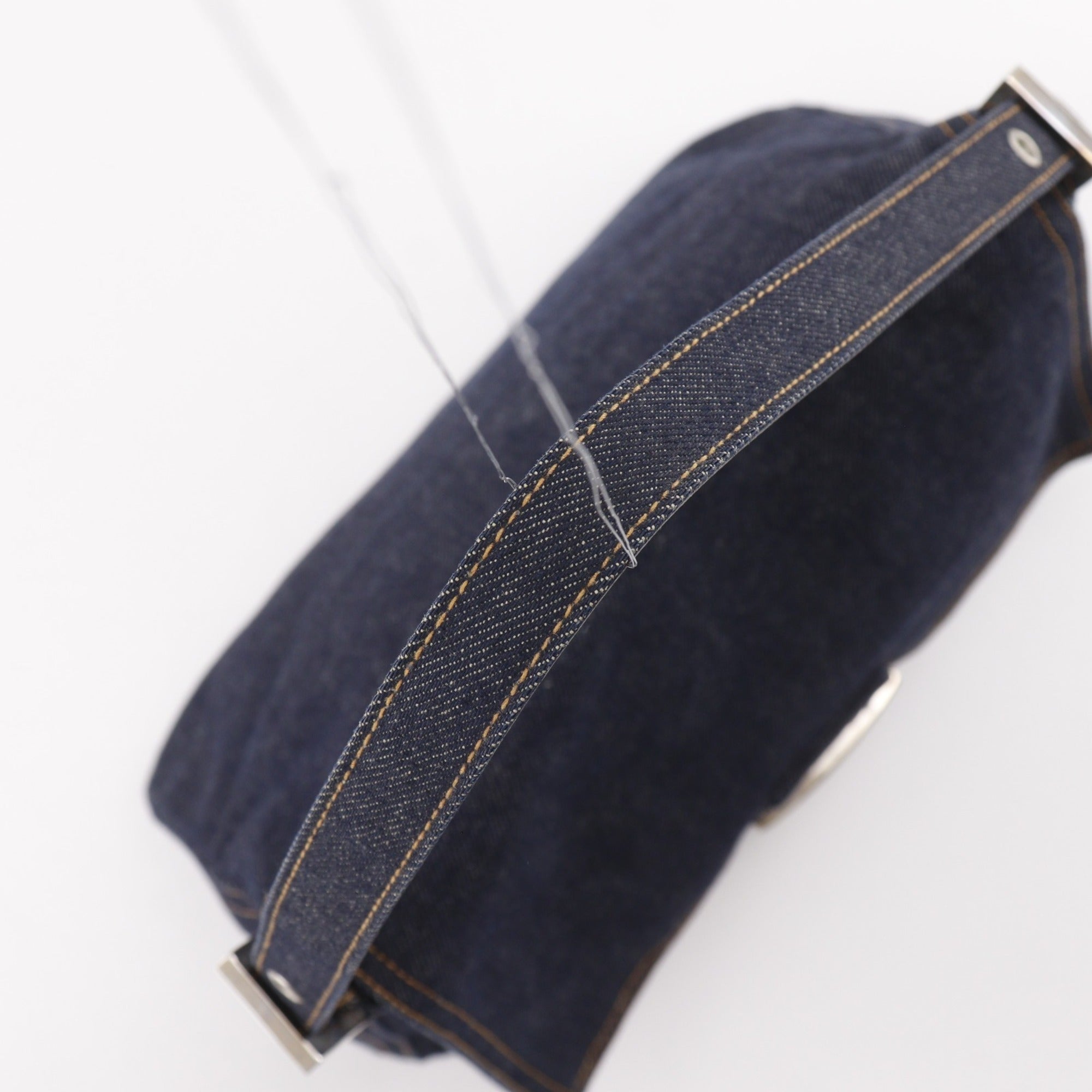 Fendi Navy Denim Shoulder Bag (Pre-Owned)