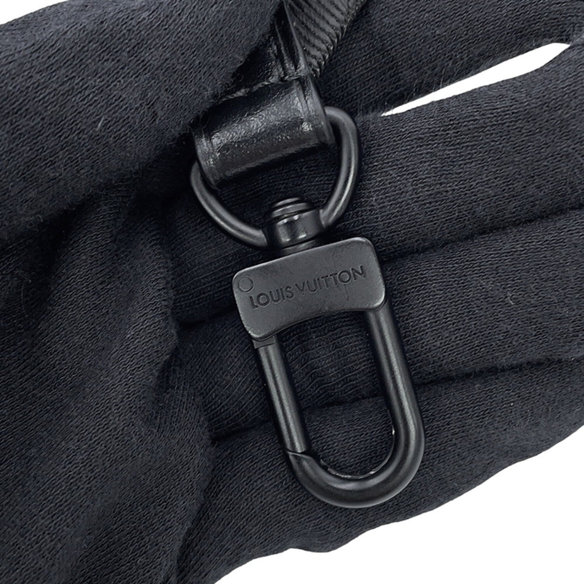 Louis Vuitton Noir Monogram Shadow Shoulder Bag (Pre-Owned)