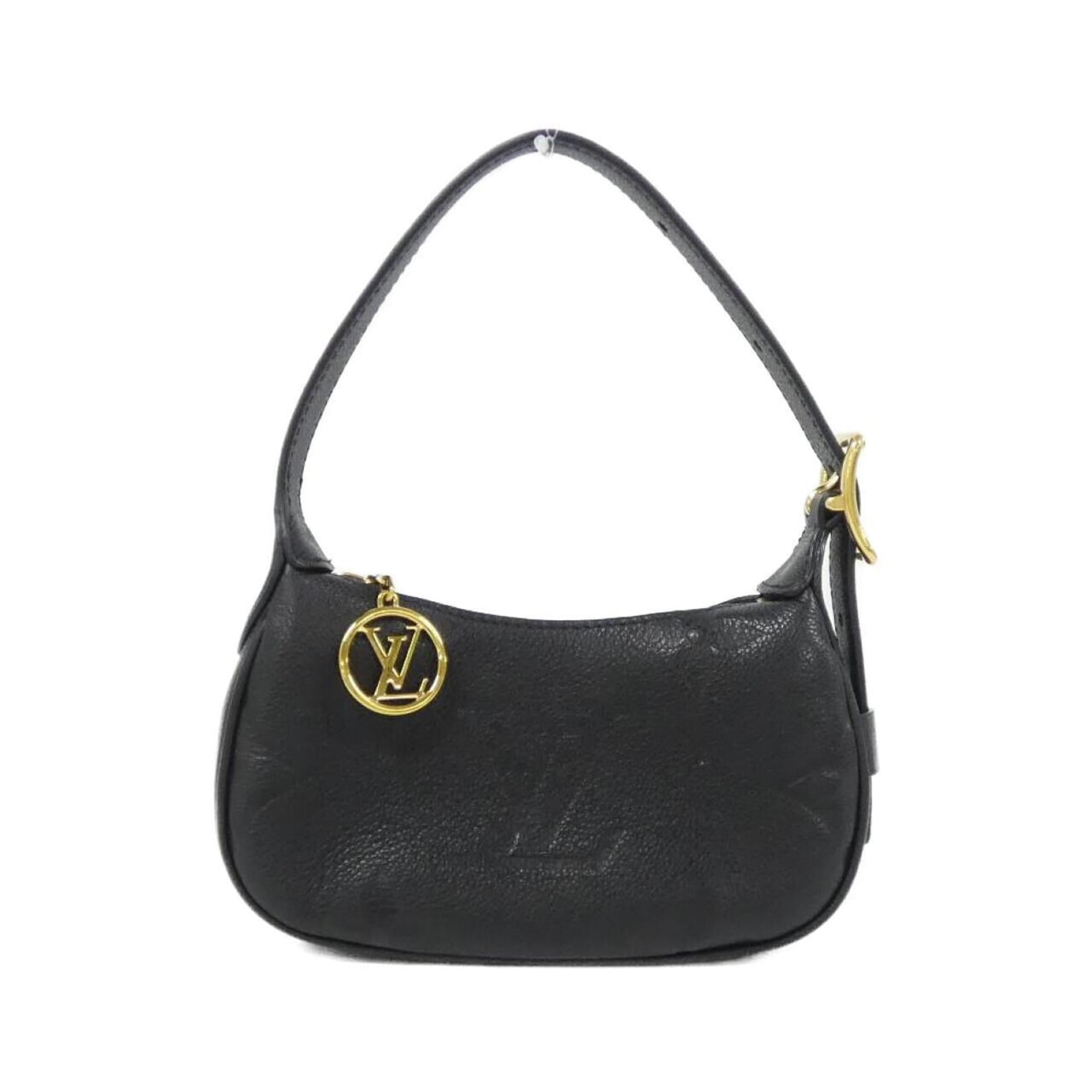 Louis Vuitton Black Leather Shoulder Bag (Pre-Owned)