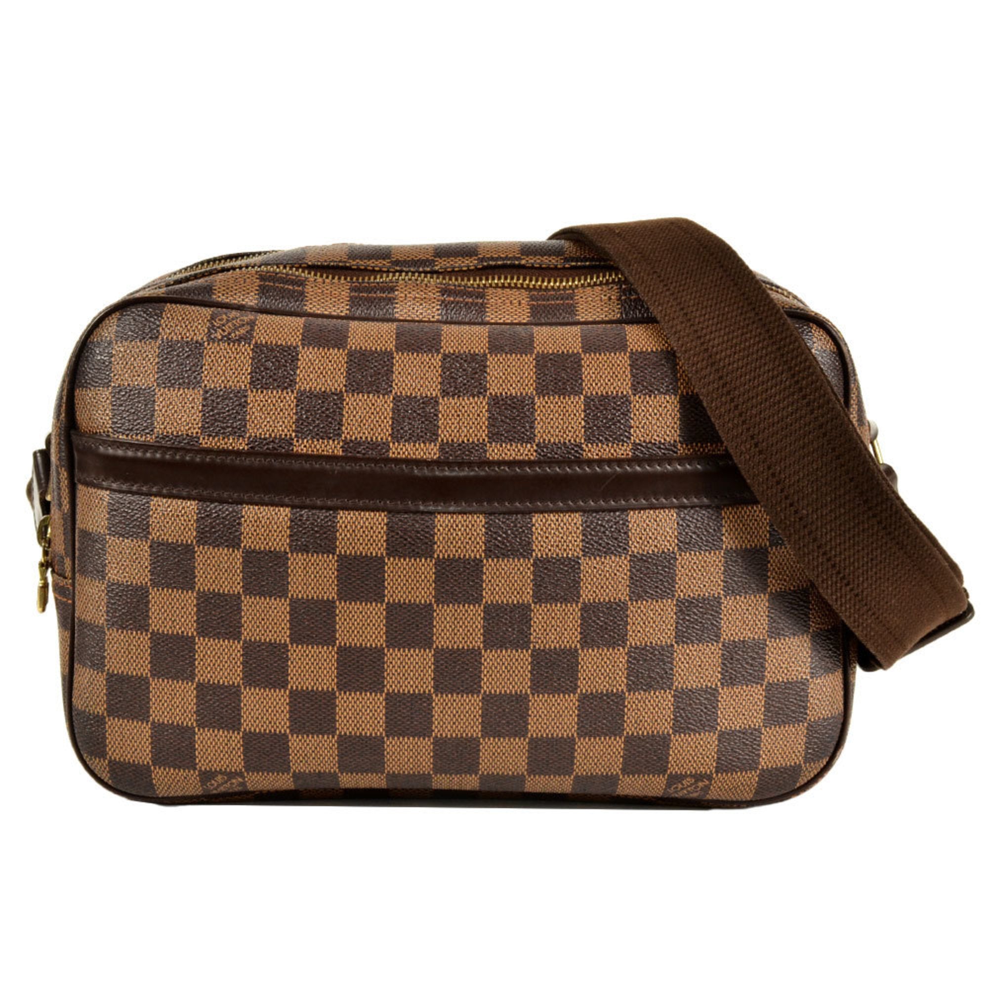 Louis Vuitton Brown Damier Canvas Ebene Damier Canvas Shoulder Bag (Pre-Owned)