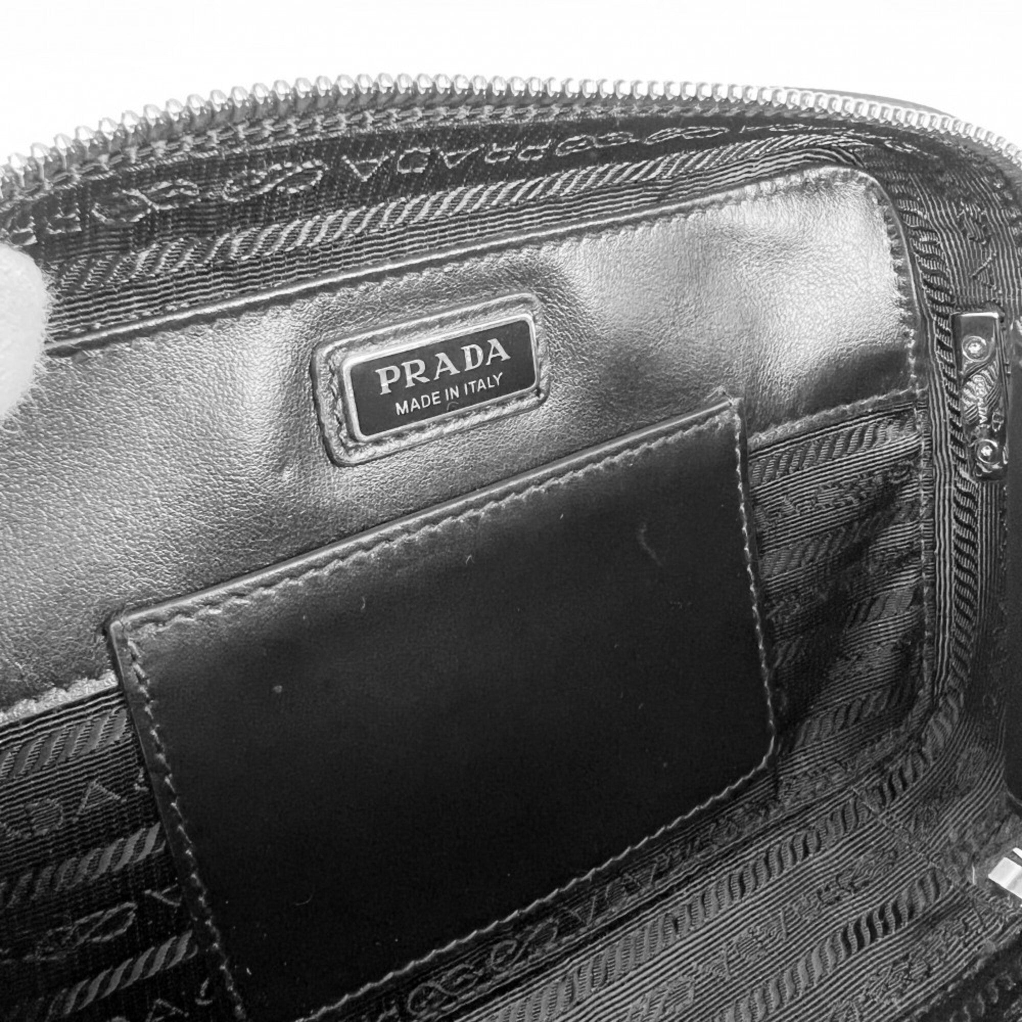 Prada Black Leather Shoulder Bag (Pre-Owned)